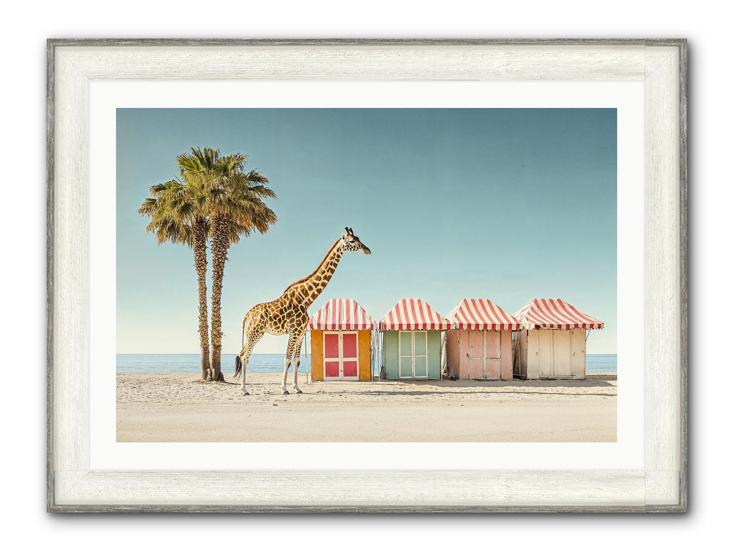 Serendipitous Travels Framed Print - Driftwood White 36x24