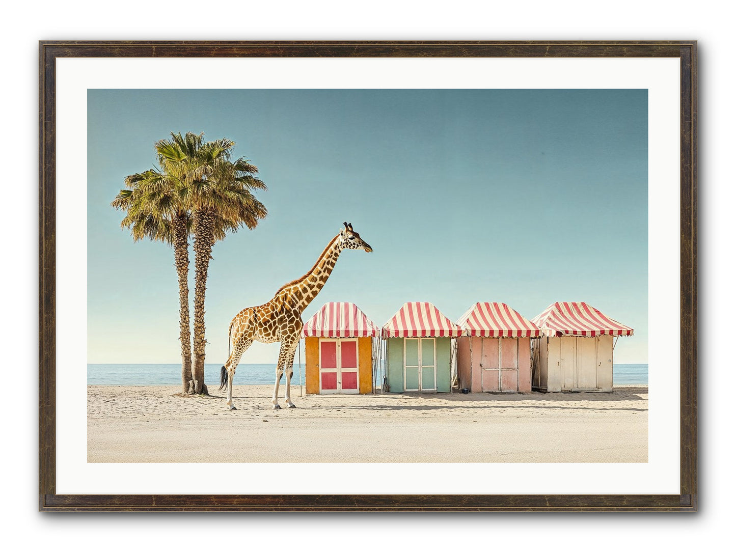 Serendipitous Travels Framed Print - Slimwoods Black/Gold 36x24