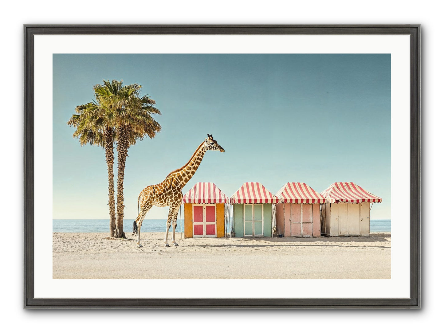 Serendipitous Travels Framed Print - Slimwoods Black/Silver 36x24
