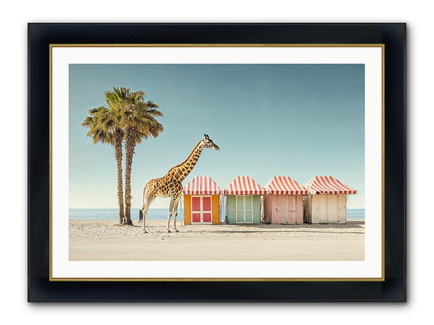 Serendipitous Travels Framed Print - Wide Black w/Gold 36x24