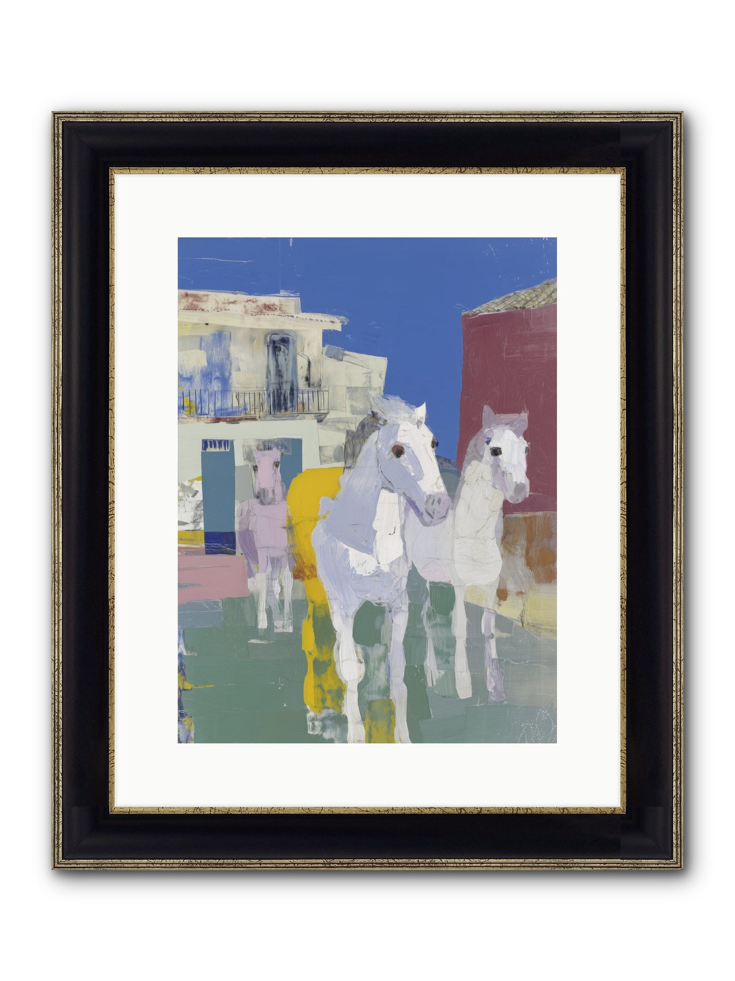 Serendipity Framed Print - Black & Gold 12x16