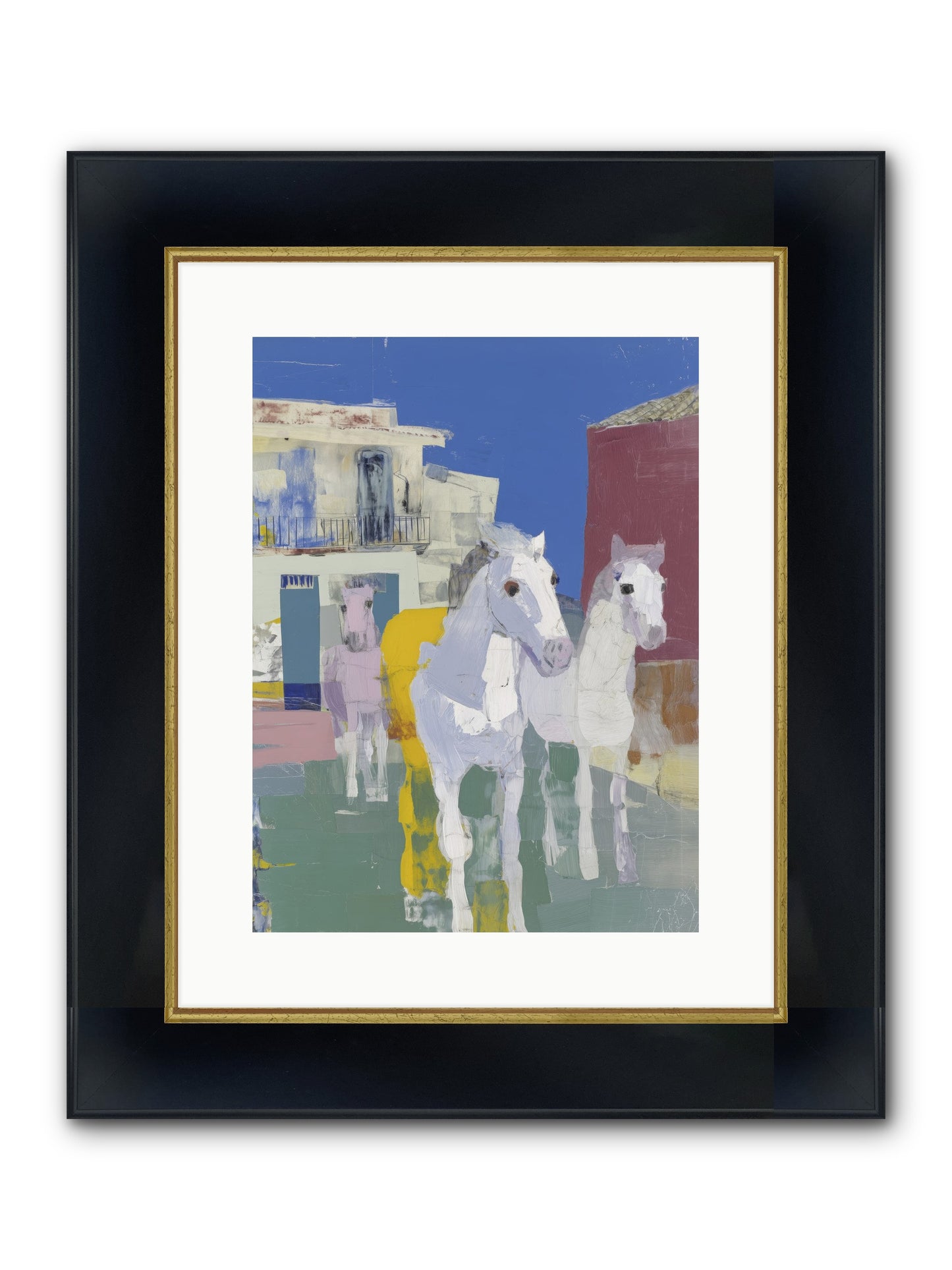 Serendipity Framed Print - Wide Black w/Gold 12x16