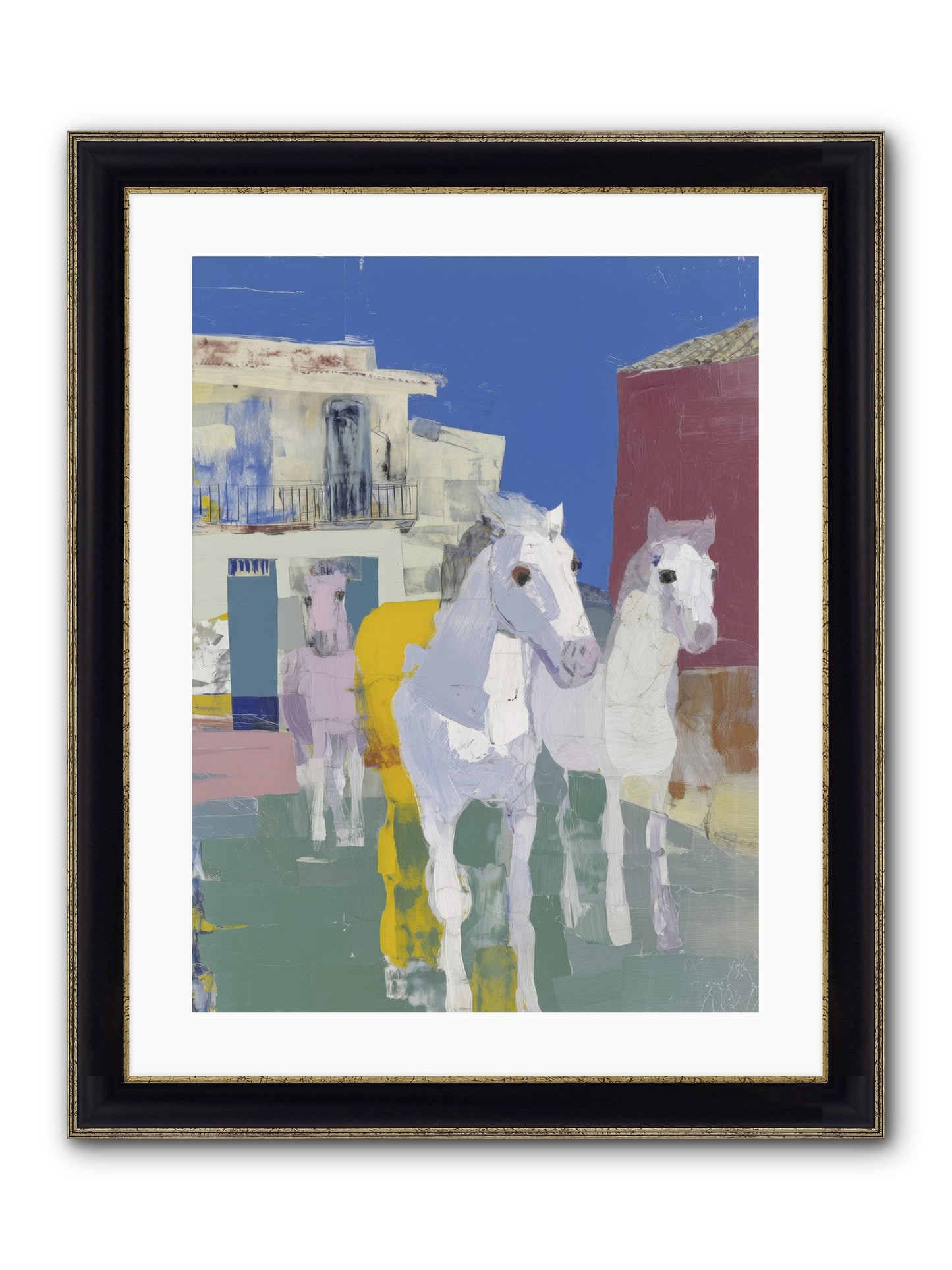 Serendipity Framed Print - Black & Gold 18x24