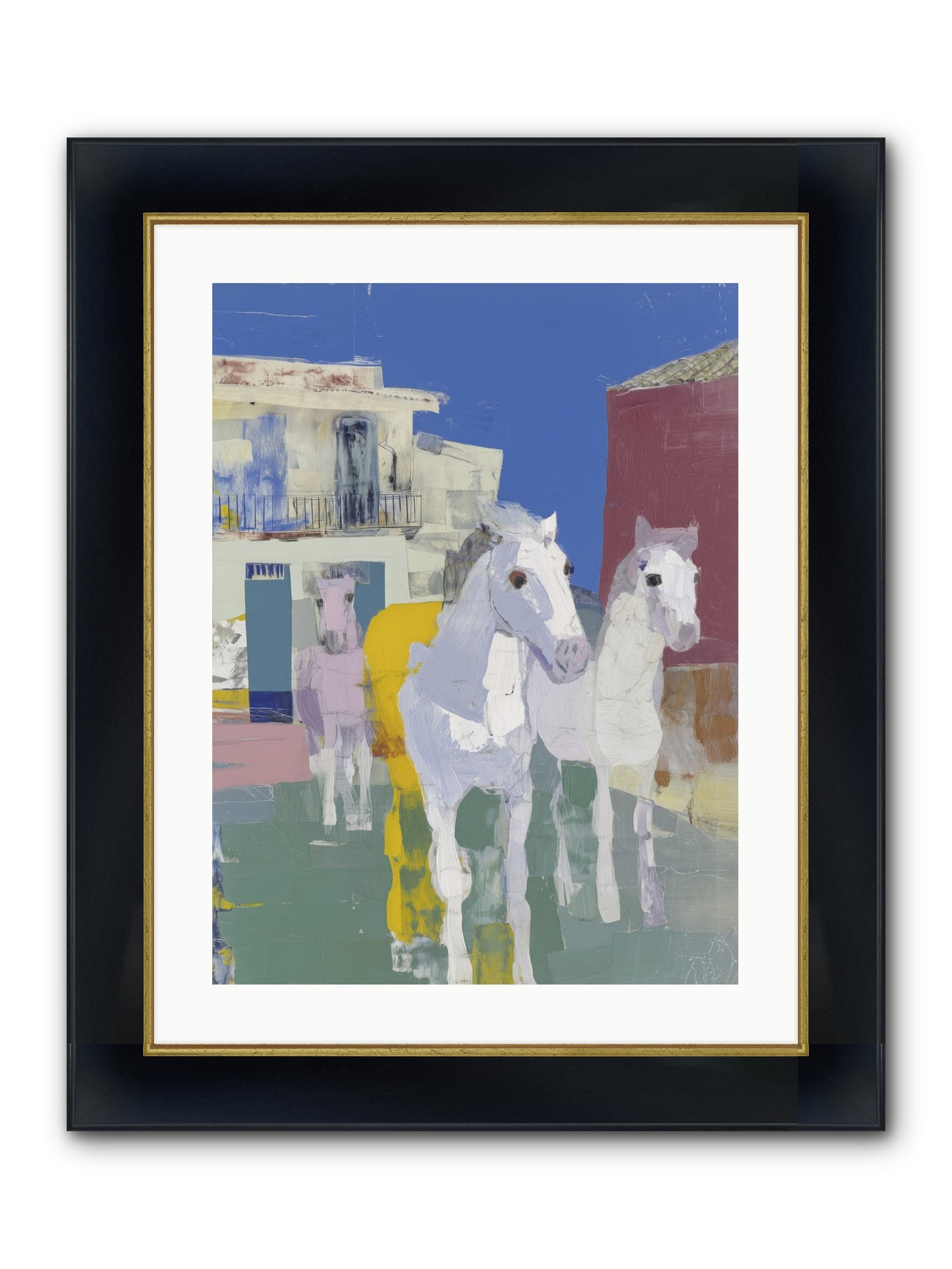 Serendipity Framed Print - Wide Black w/Gold 18x24