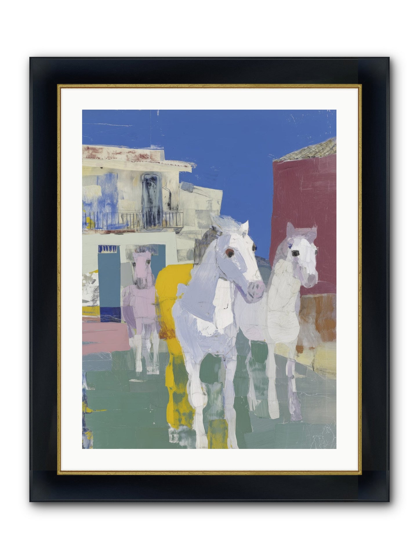 Serendipity Framed Print - Wide Black w/Gold 24x32