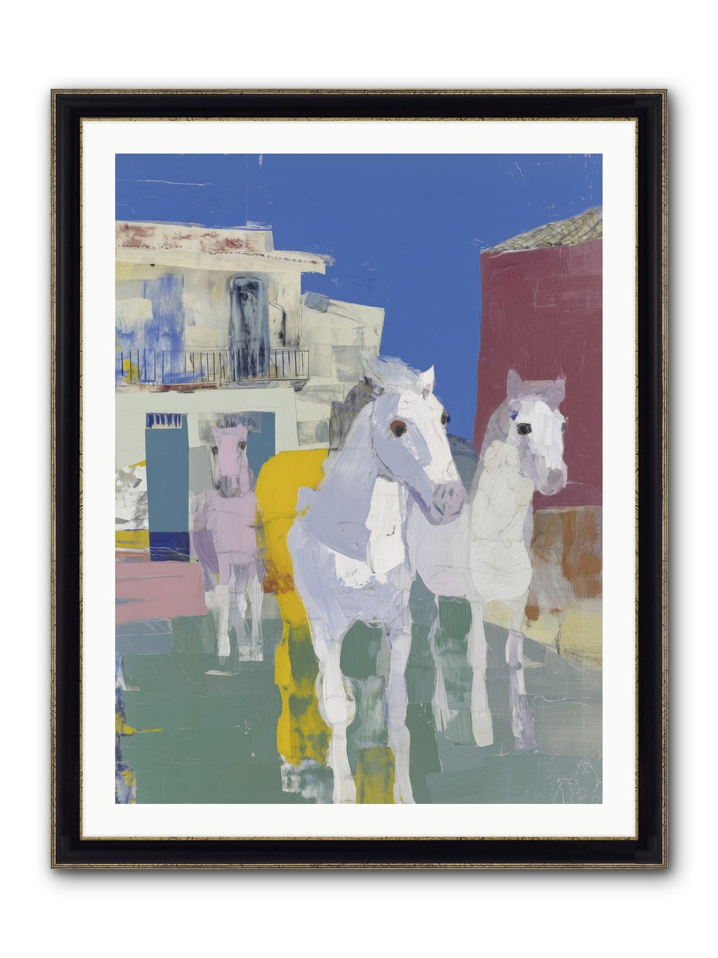 Serendipity Framed Print - Black & Gold 30x40