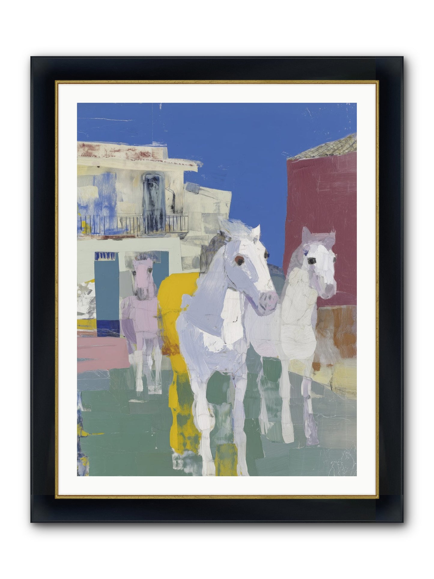 Serendipity Framed Print - Wide Black w/Gold 30x40