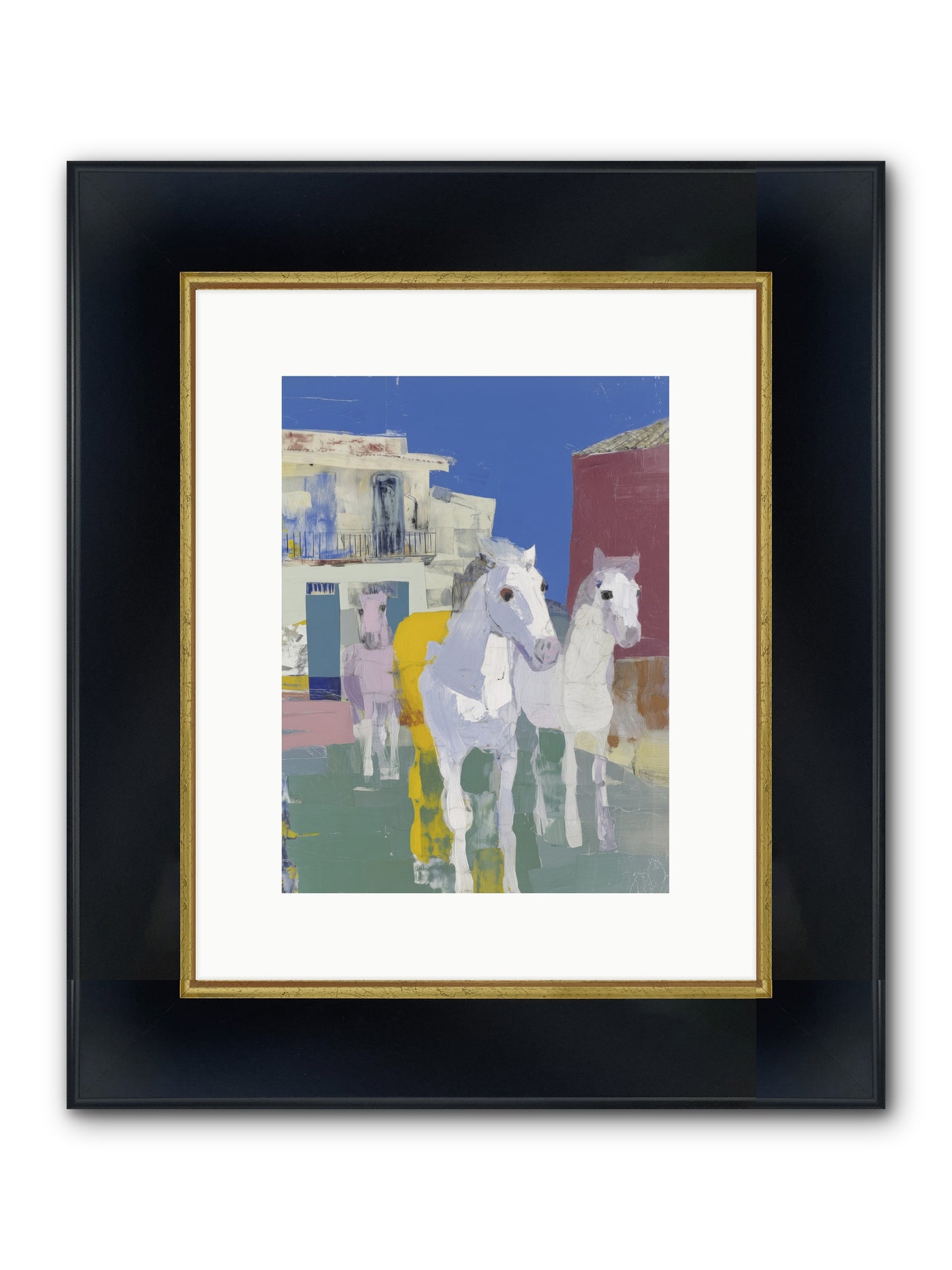 Serendipity Framed Print - Wide Black w/Gold 9x12