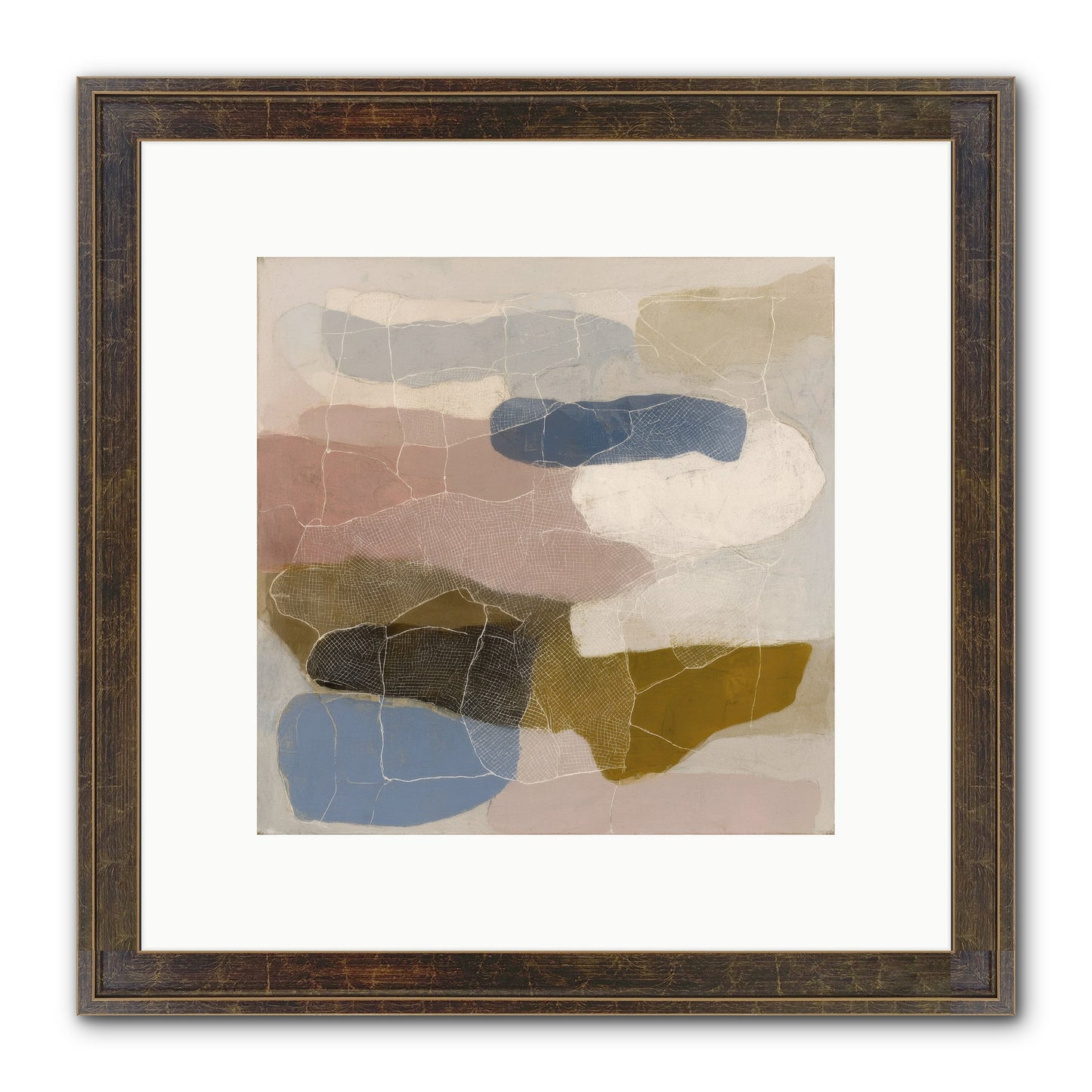 Serene Framed Print - Slimwoods Black/Gold 10x10