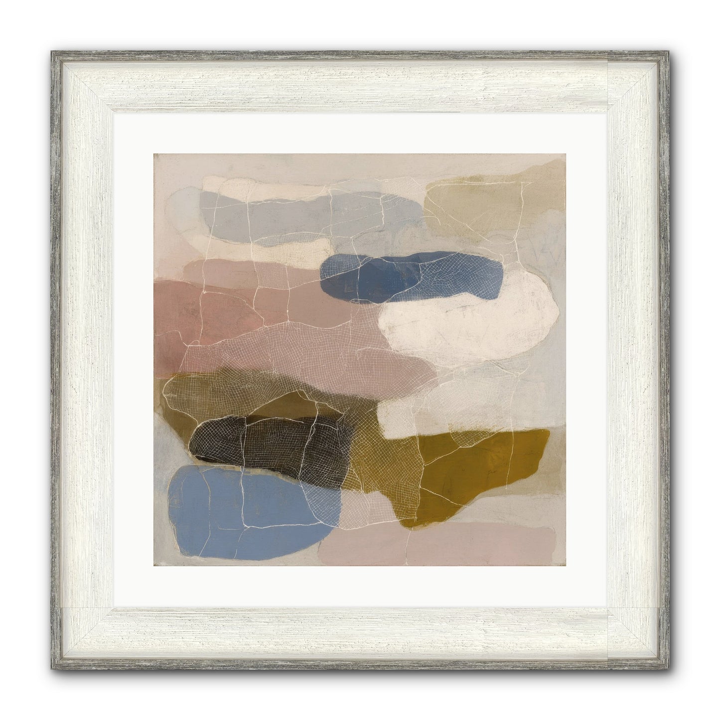 Serene Framed Print - Driftwood White 20x20