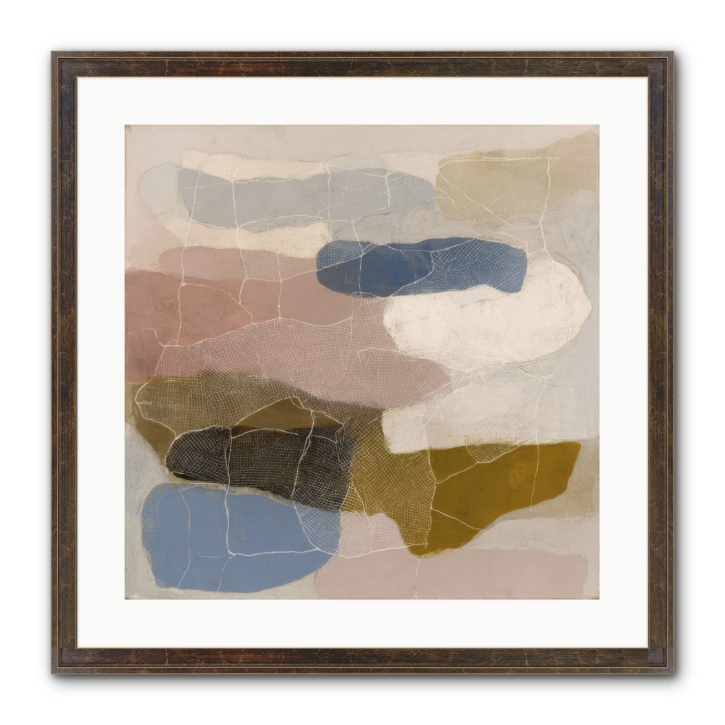 Serene Framed Print - Slimwoods Black/Gold 20x20