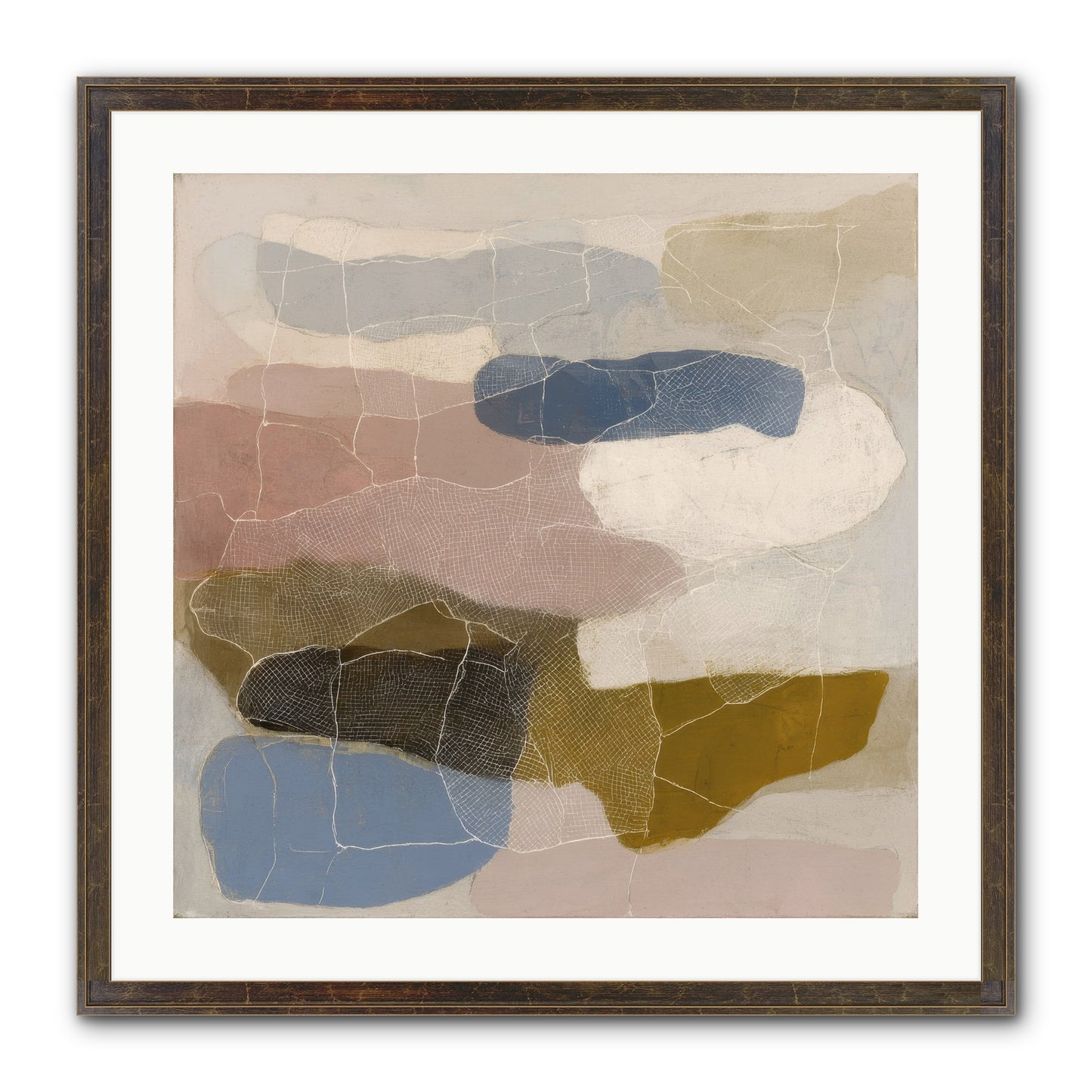 Serene Framed Print - Slimwoods Black/Gold 24x24