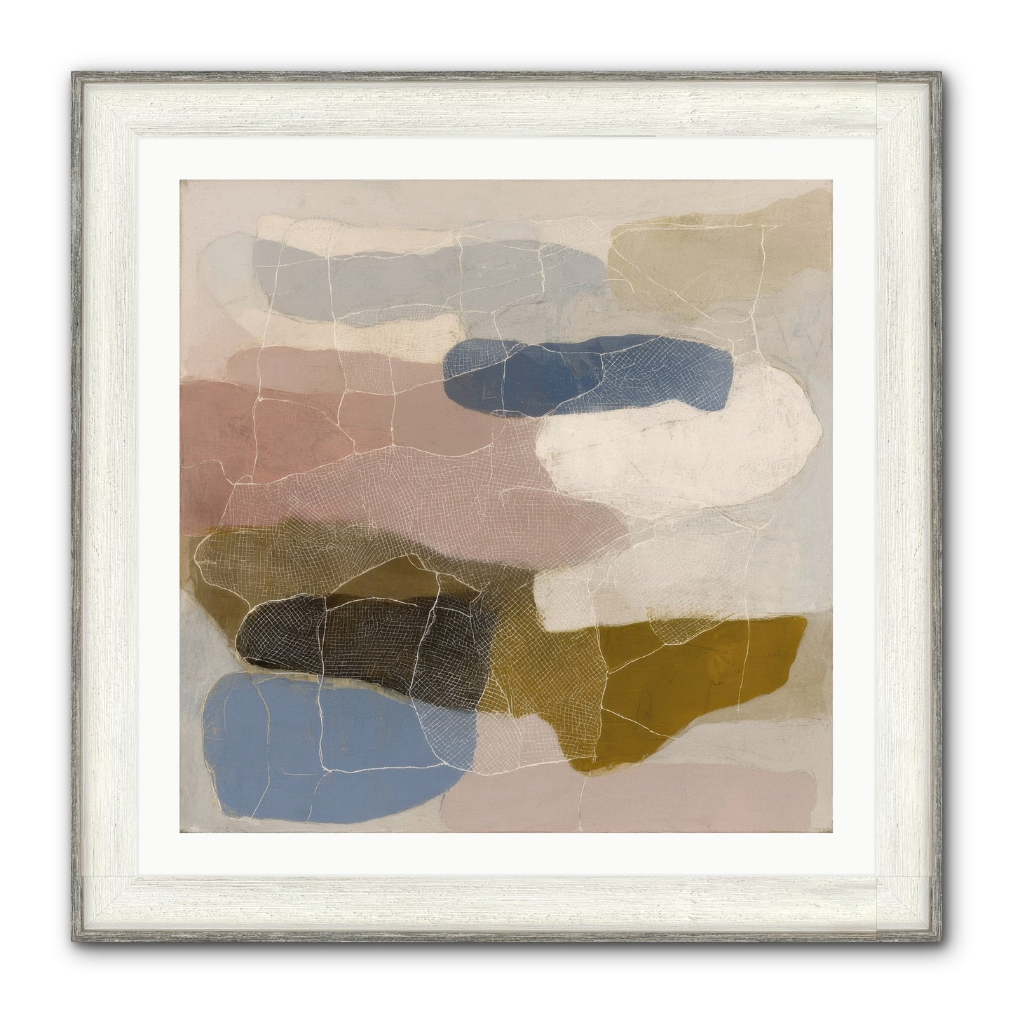 Serene Framed Print - Driftwood White 30x30