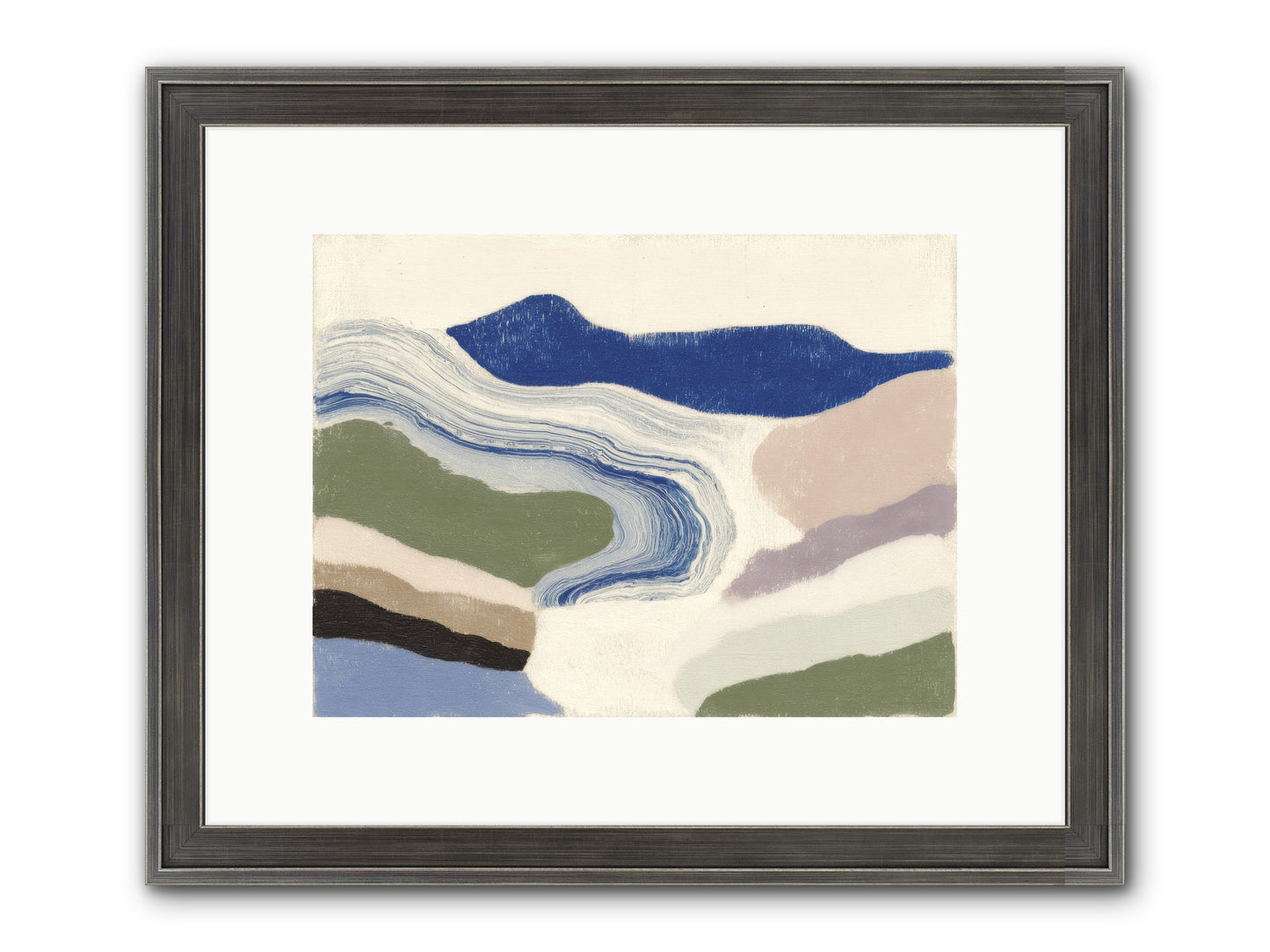Serene Chaos Framed Print - Slimwoods Black/Silver 12x9