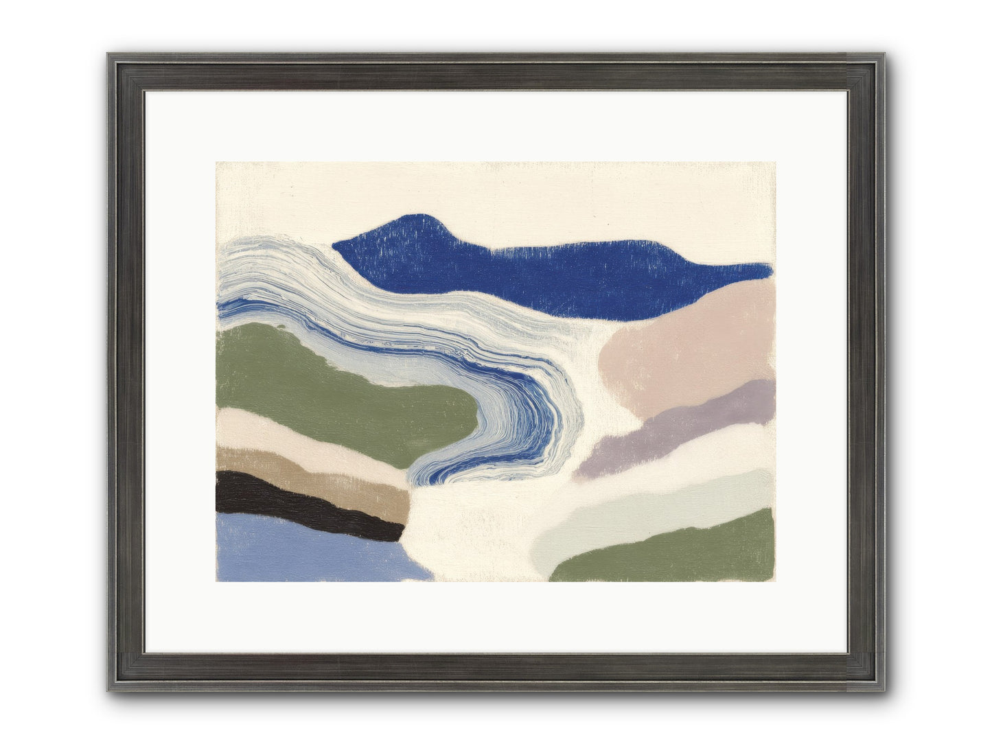Serene Chaos Framed Print - Slimwoods Black/Silver 16x12