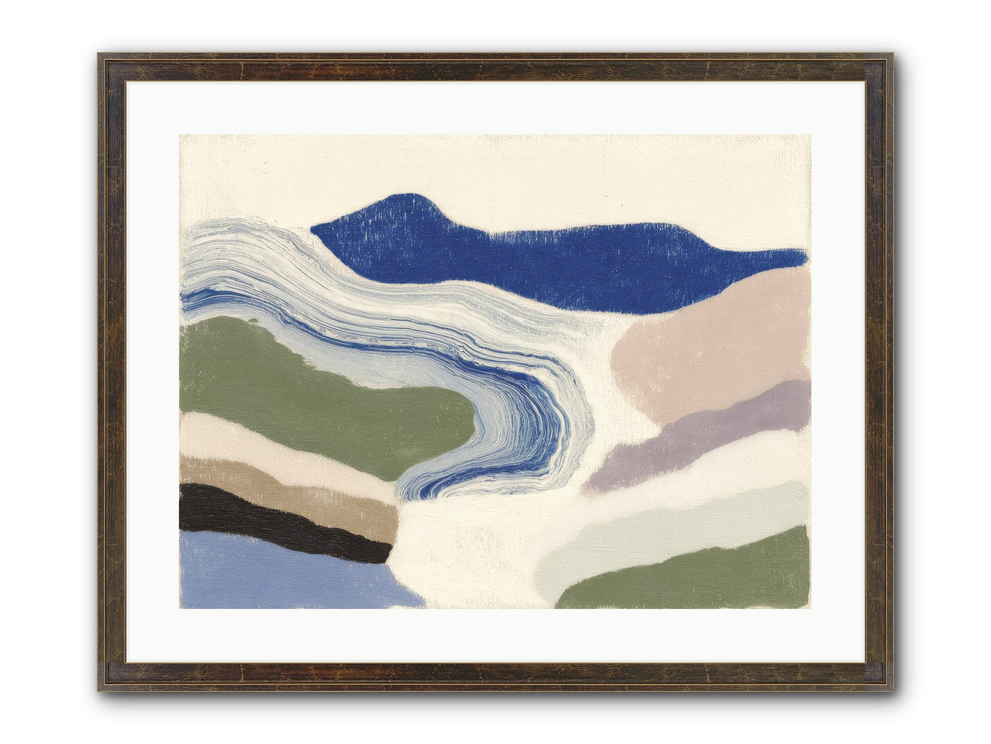 Serene Chaos Framed Print - Slimwoods Black/Gold 24x18