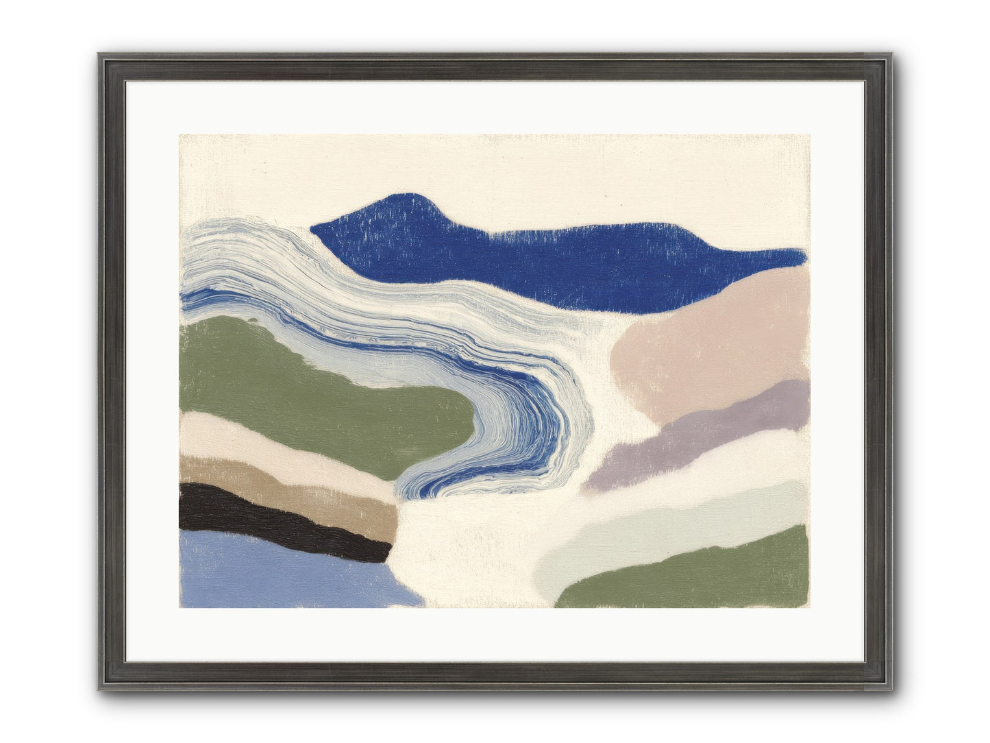 Serene Chaos Framed Print - Slimwoods Black/Silver 24x18