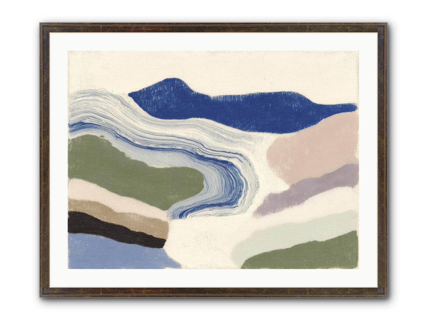 Serene Chaos Framed Print - Slimwoods Black/Gold 32x24