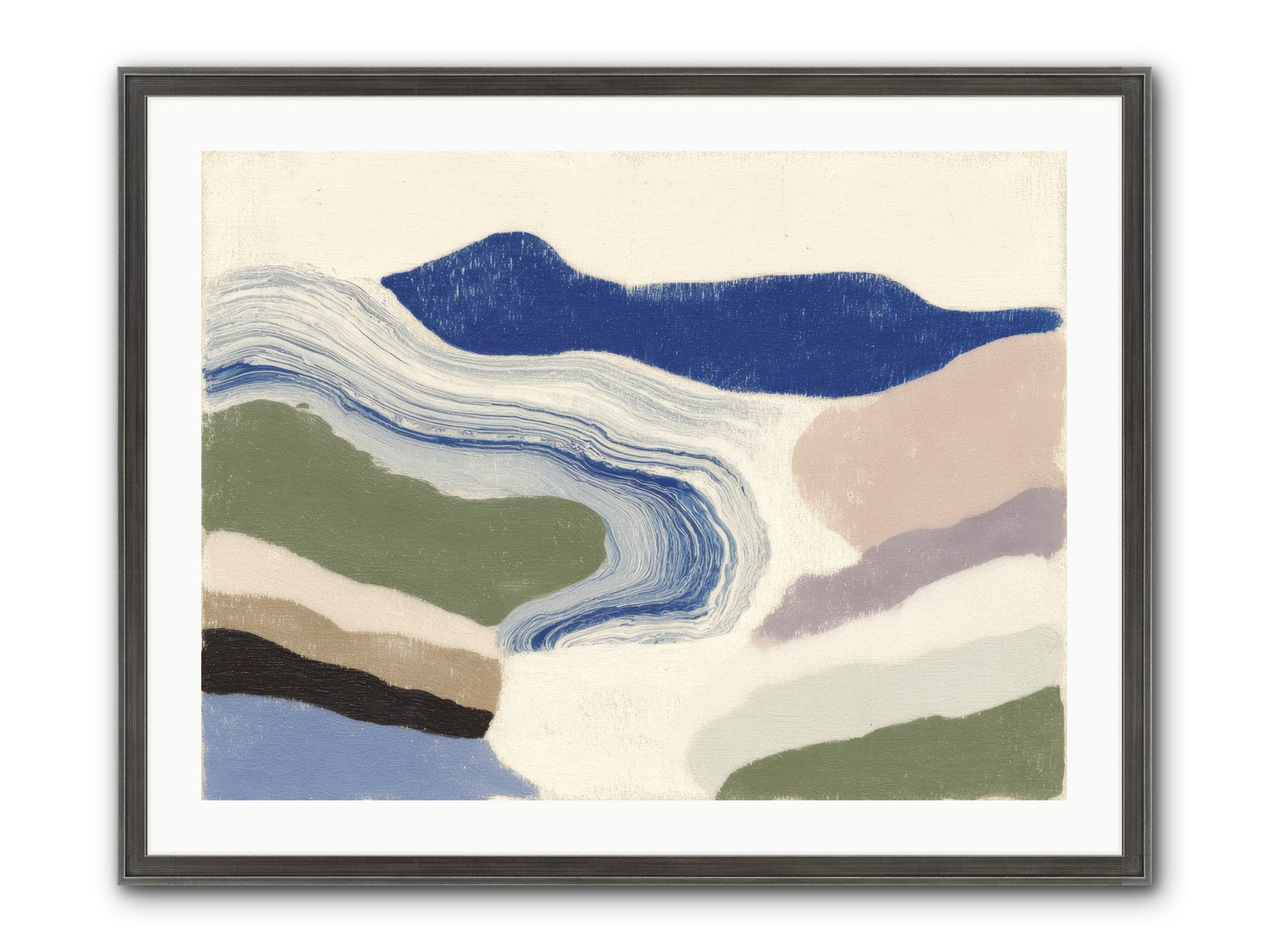 Serene Chaos Framed Print - Slimwoods Black/Silver 32x24
