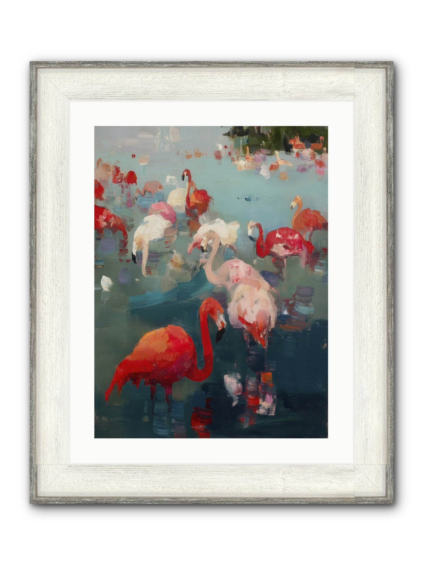 Serene Passage Framed Print - Driftwood White 18x24