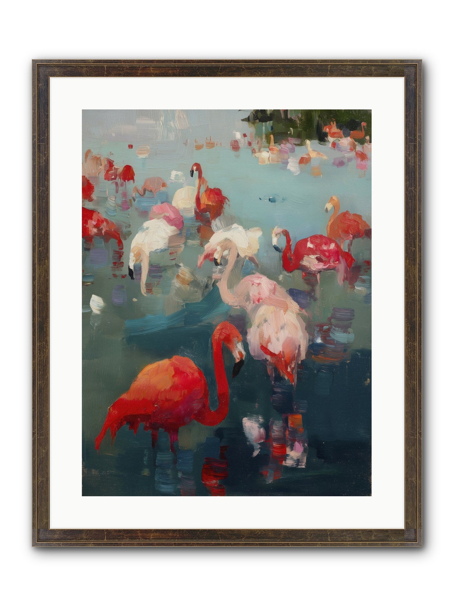 Serene Passage Framed Print - Slimwoods Black/Gold 18x24