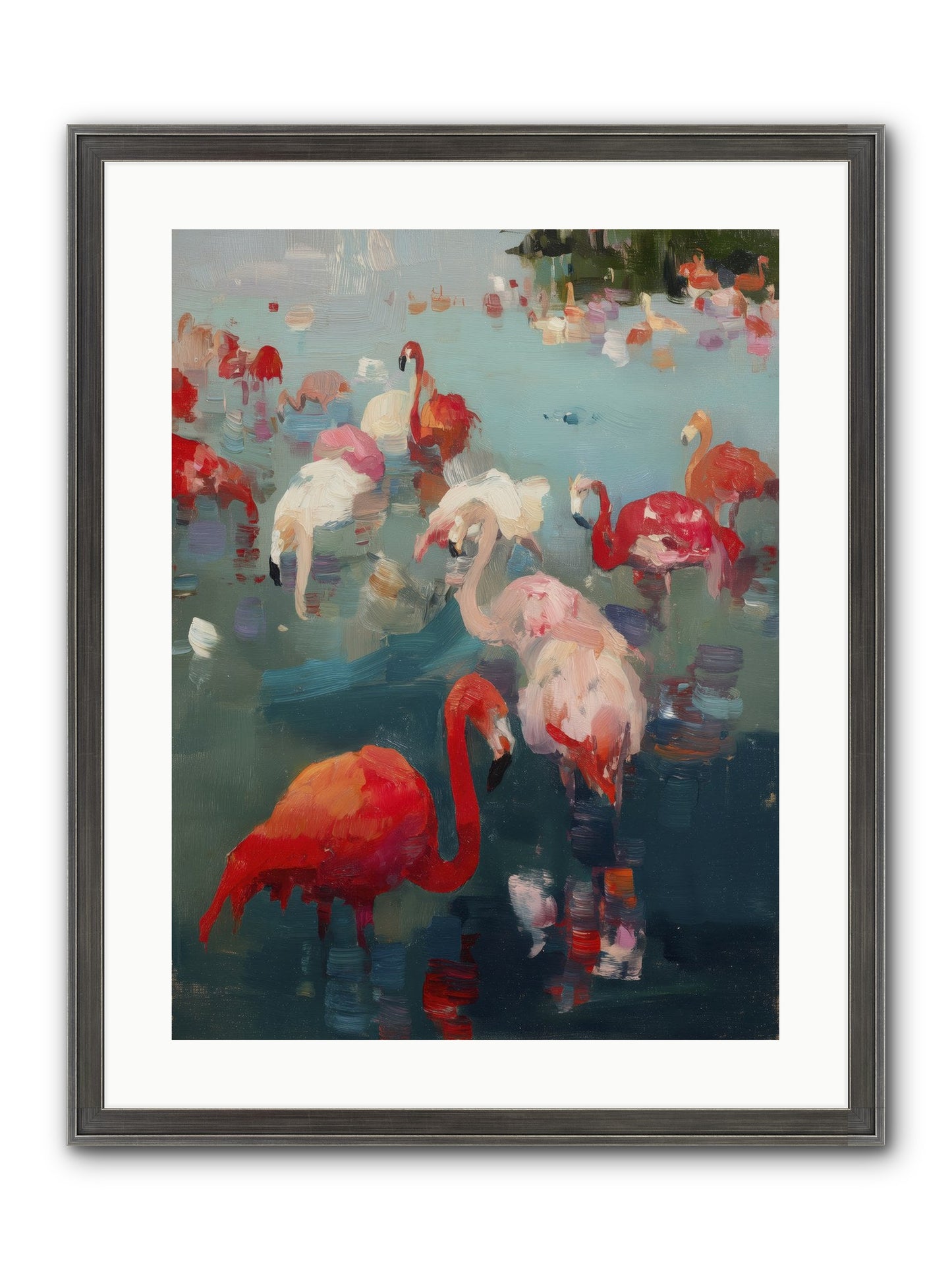 Serene Passage Framed Print - Slimwoods Black/Silver 18x24