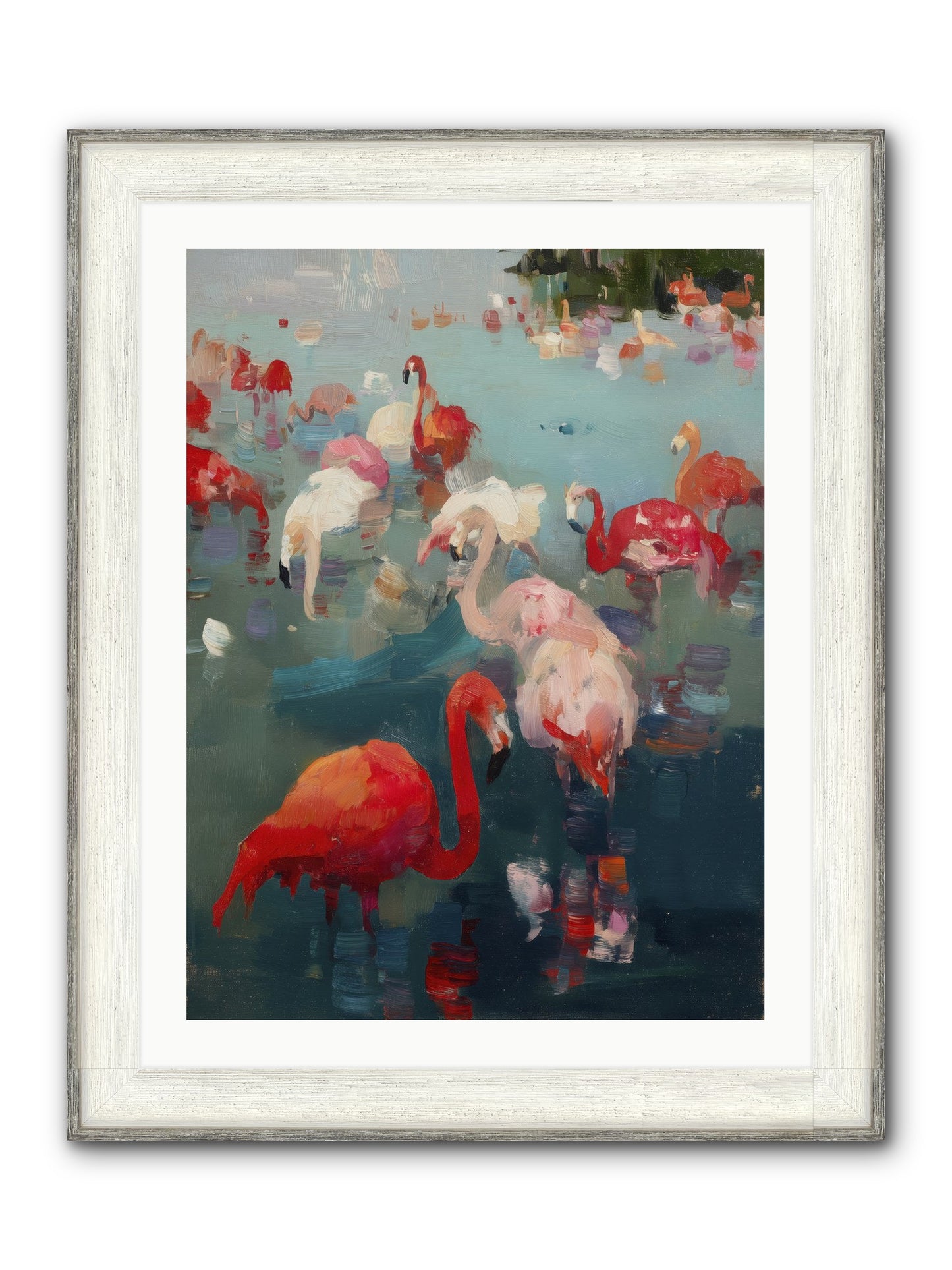 Serene Passage Framed Print - Driftwood White 24x32