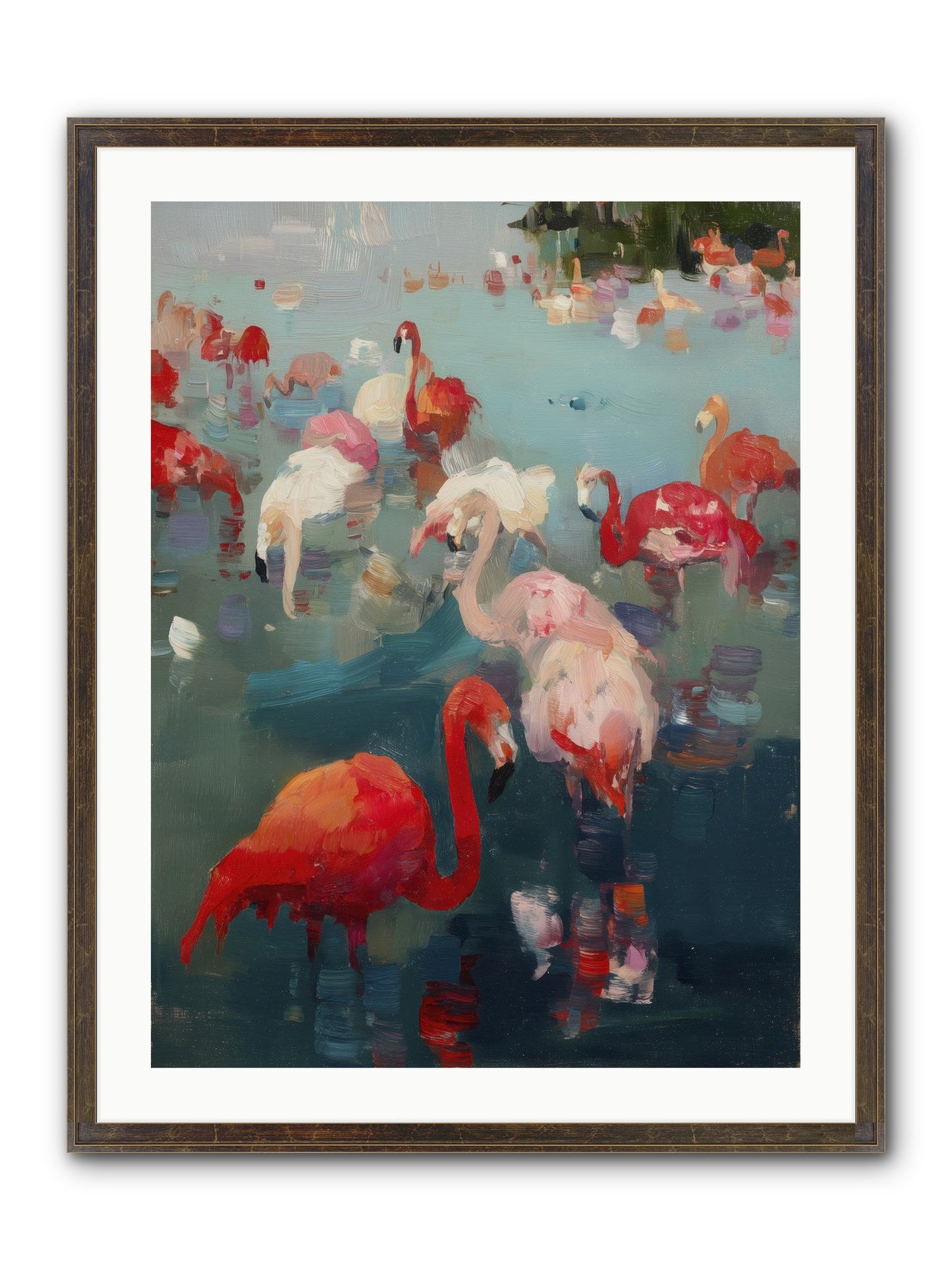 Serene Passage Framed Print - Slimwoods Black/Gold 24x32
