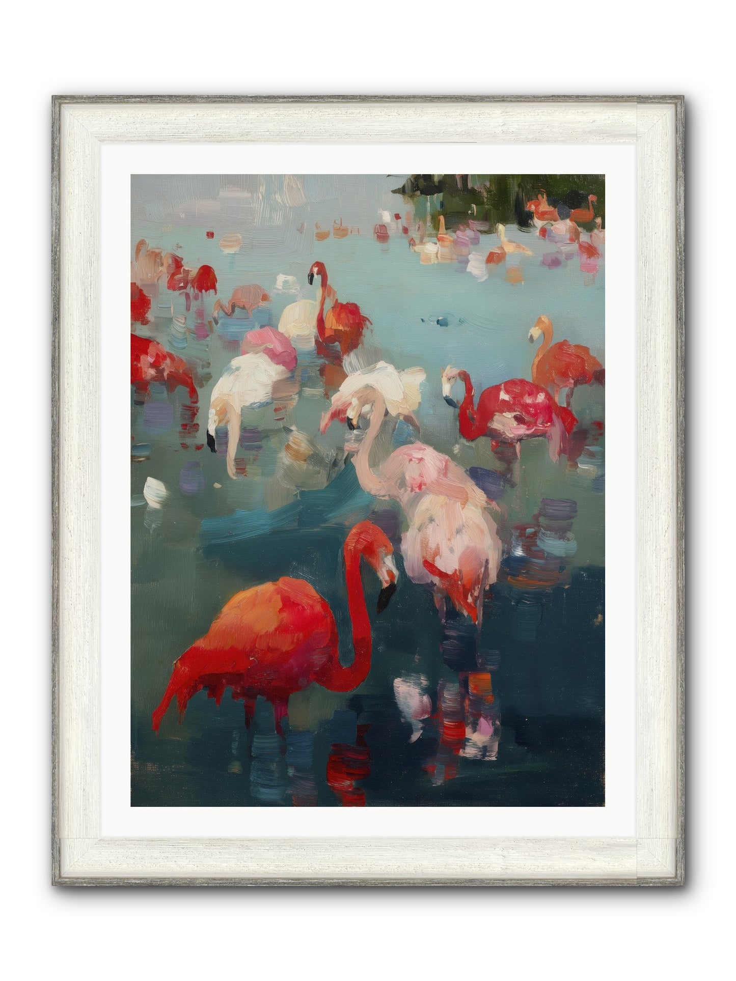 Serene Passage Framed Print - Driftwood White 30x40