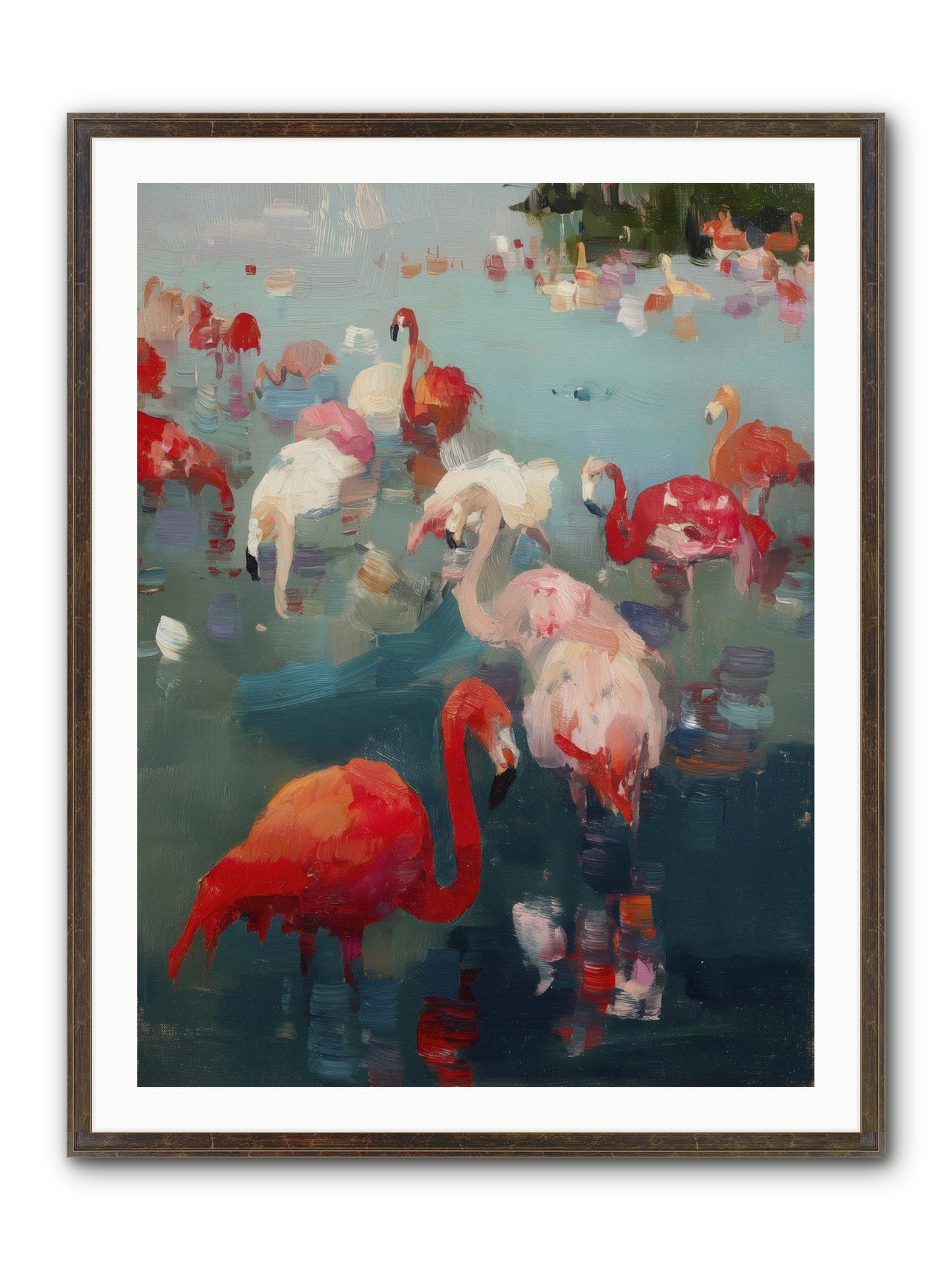 Serene Passage Framed Print - Slimwoods Black/Gold 30x40