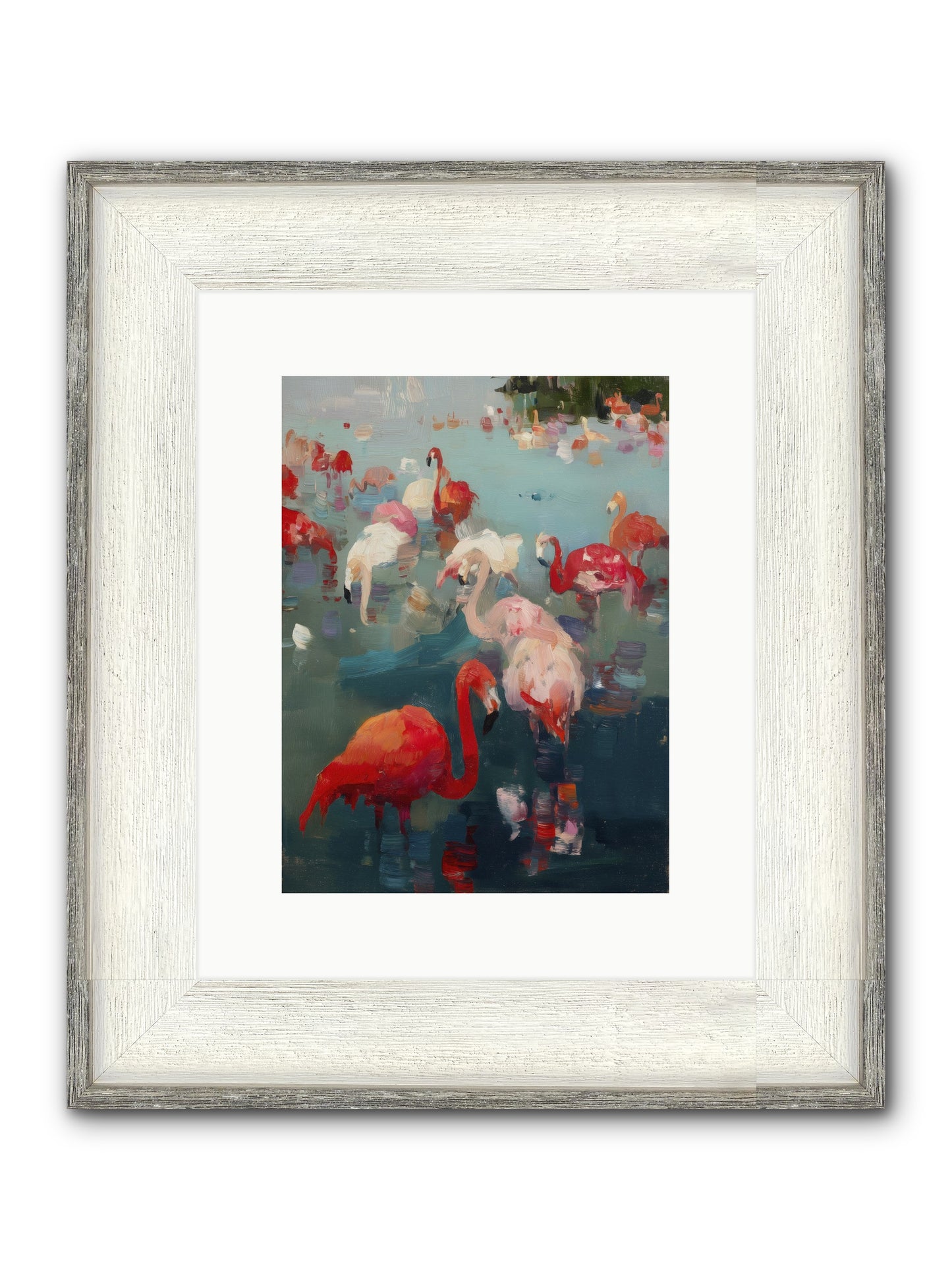 Serene Passage Framed Print - Driftwood White 9x12