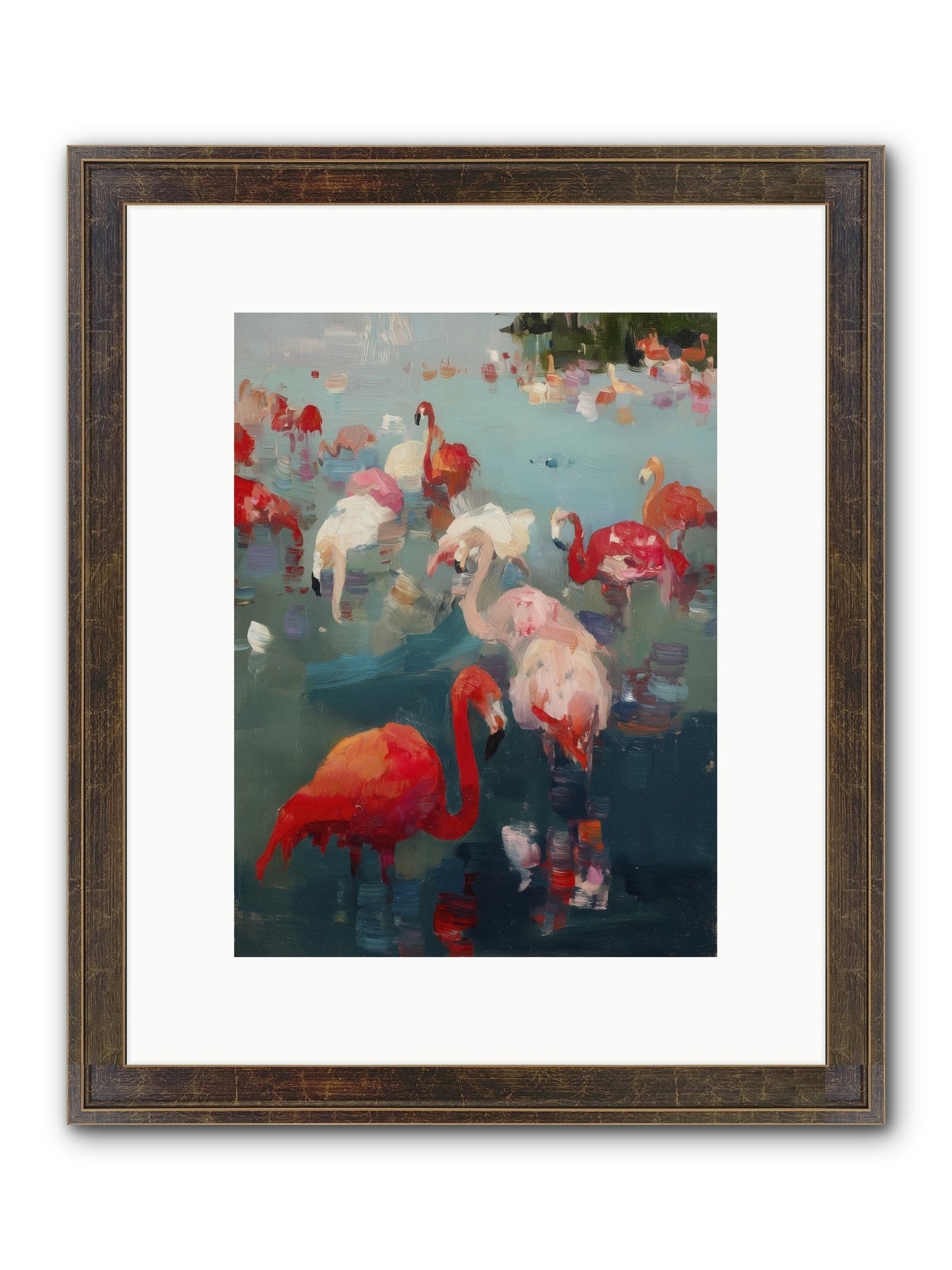 Serene Passage Framed Print - Slimwoods Black/Gold 9x12