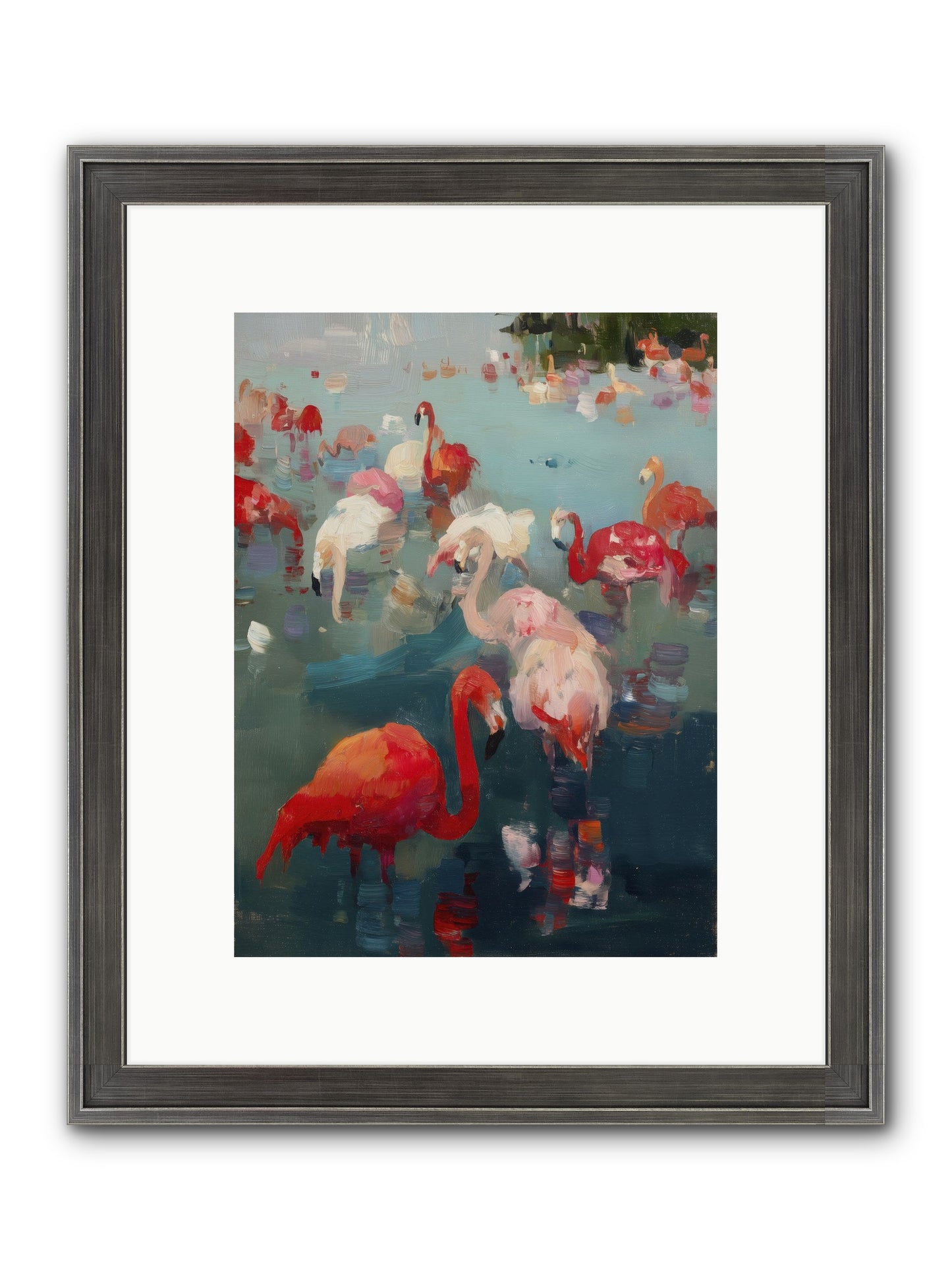 Serene Passage Framed Print - Slimwoods Black/Silver 9x12