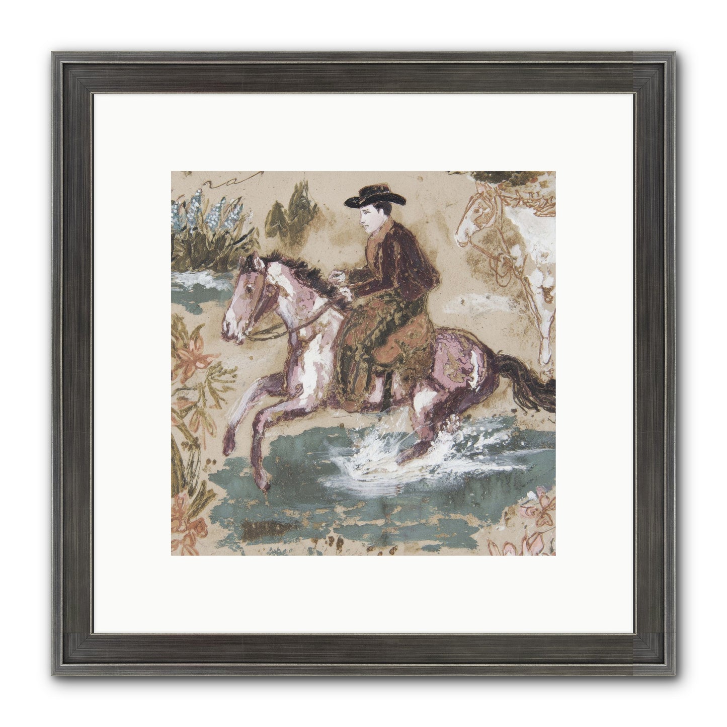 Serpentine Way Framed Print - Slimwoods Black/Silver 10x10