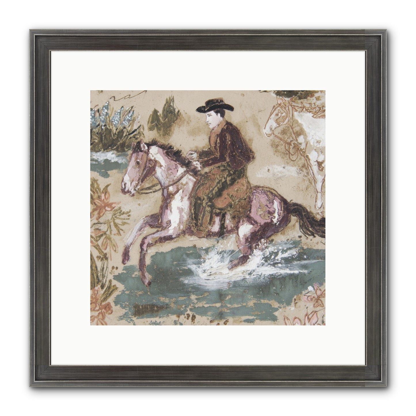 Serpentine Way Framed Print - Slimwoods Black/Silver 12x12