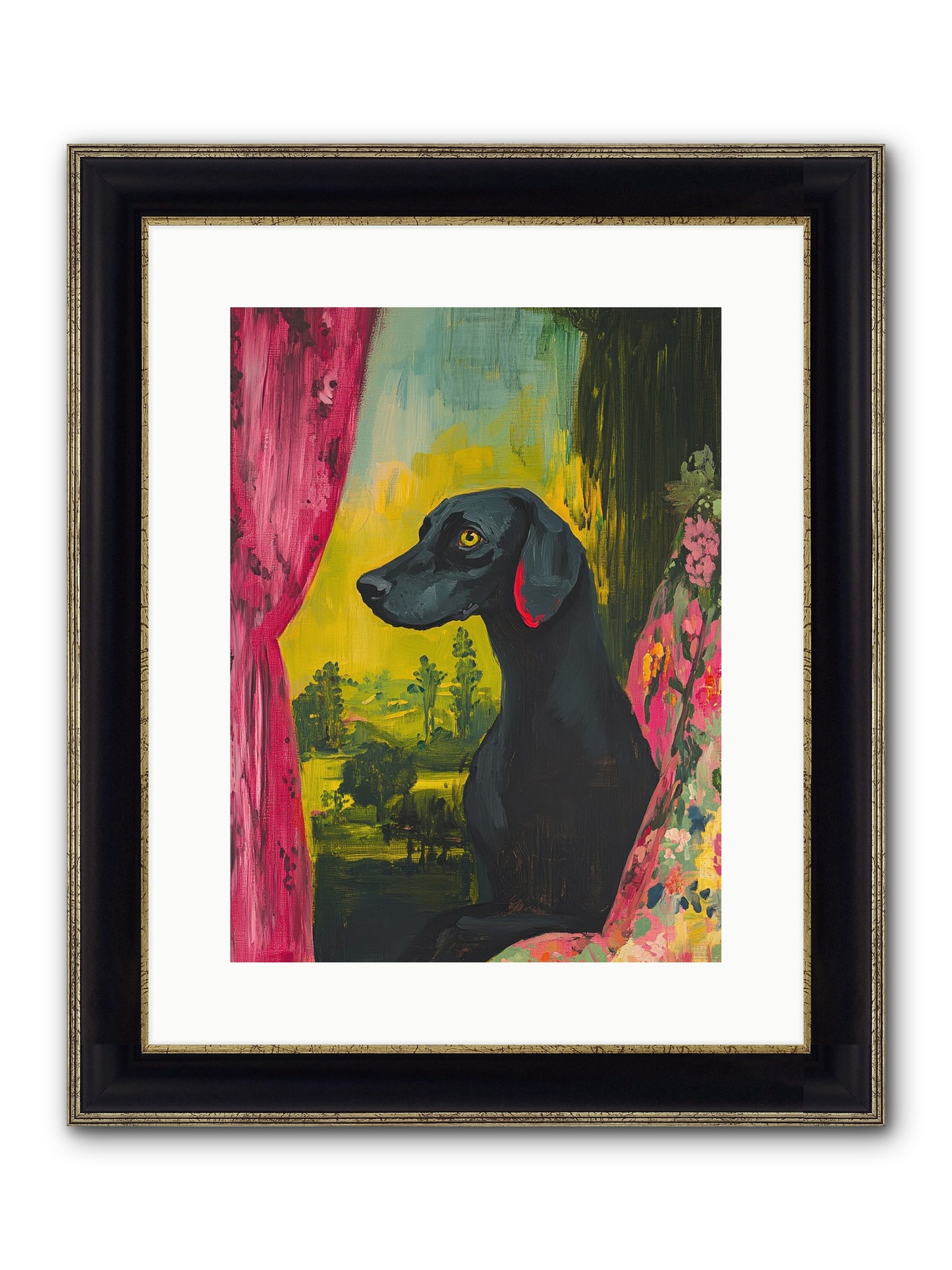 Shadow At Daybreak Framed Print - Black & Gold 12x16