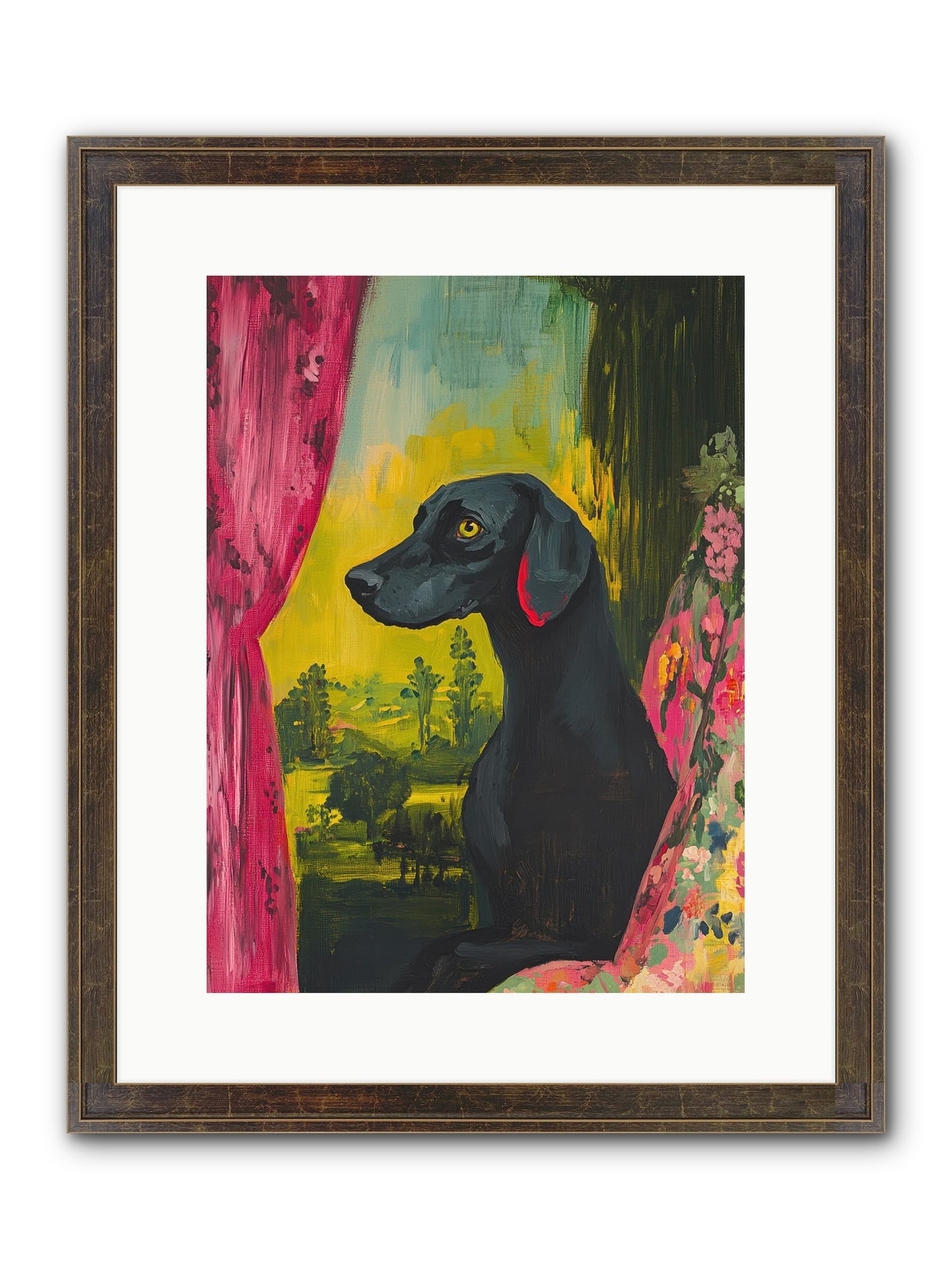 Shadow At Daybreak Framed Print - Slimwoods Black/Gold 12x16