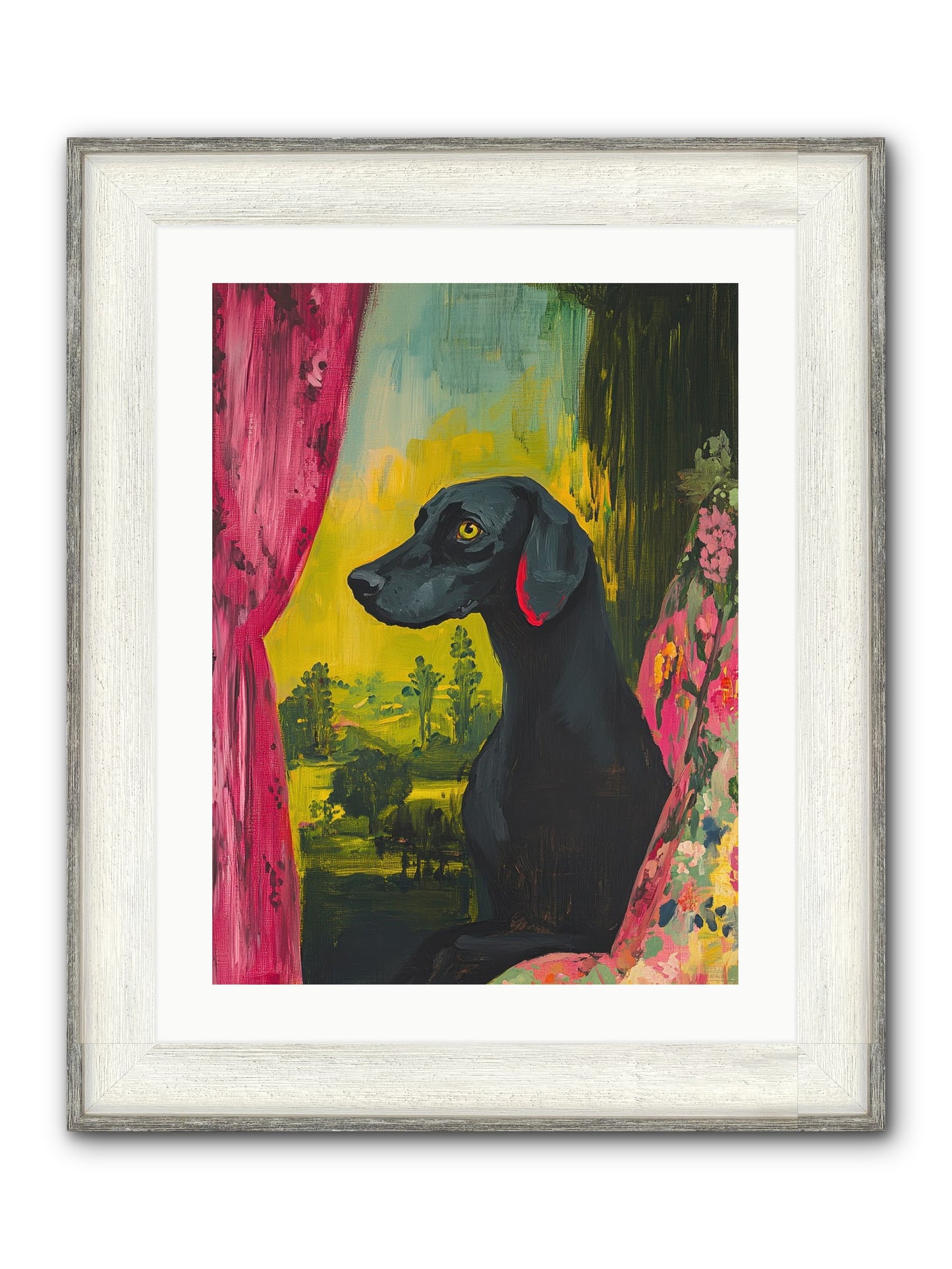 Shadow At Daybreak Framed Print - Driftwood White 18x24