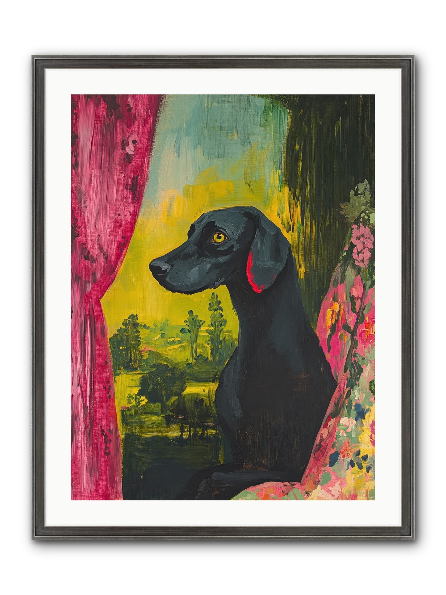 Shadow At Daybreak Framed Print - Slimwoods Black/Silver 24x32