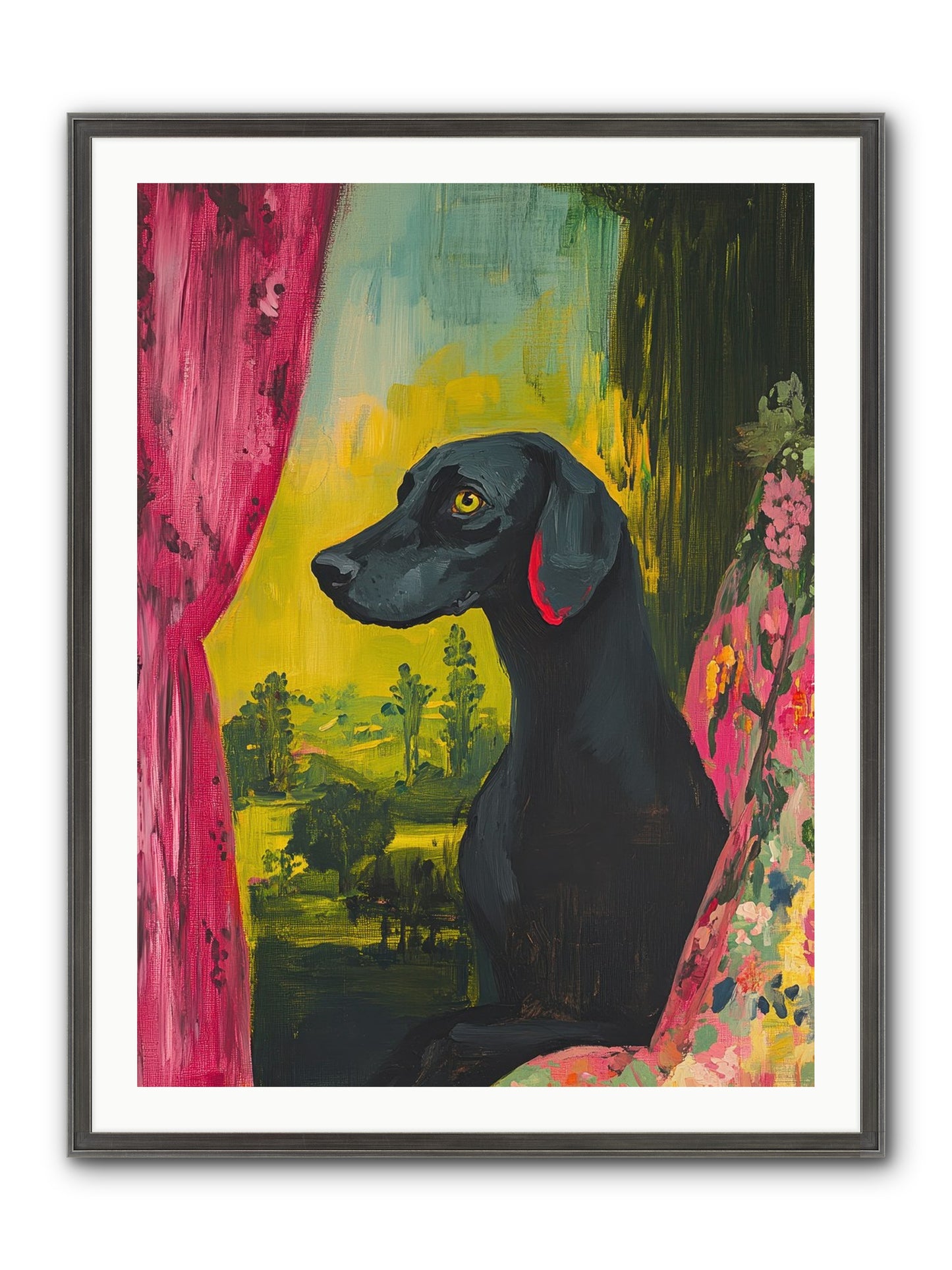 Shadow At Daybreak Framed Print - Slimwoods Black/Silver 30x40