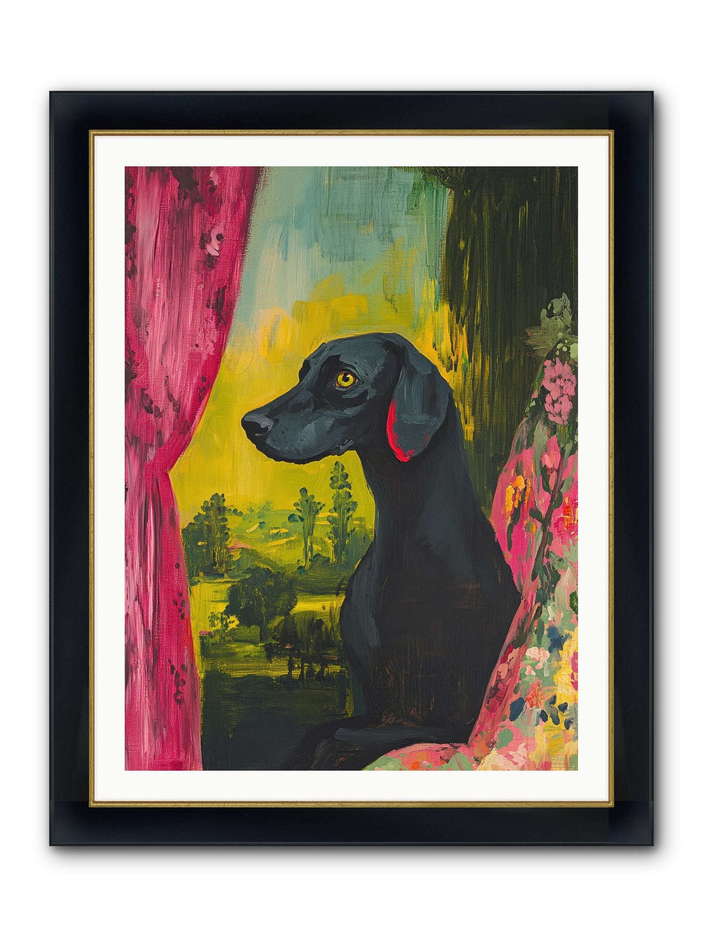 Shadow At Daybreak Framed Print - Wide Black w/Gold 30x40
