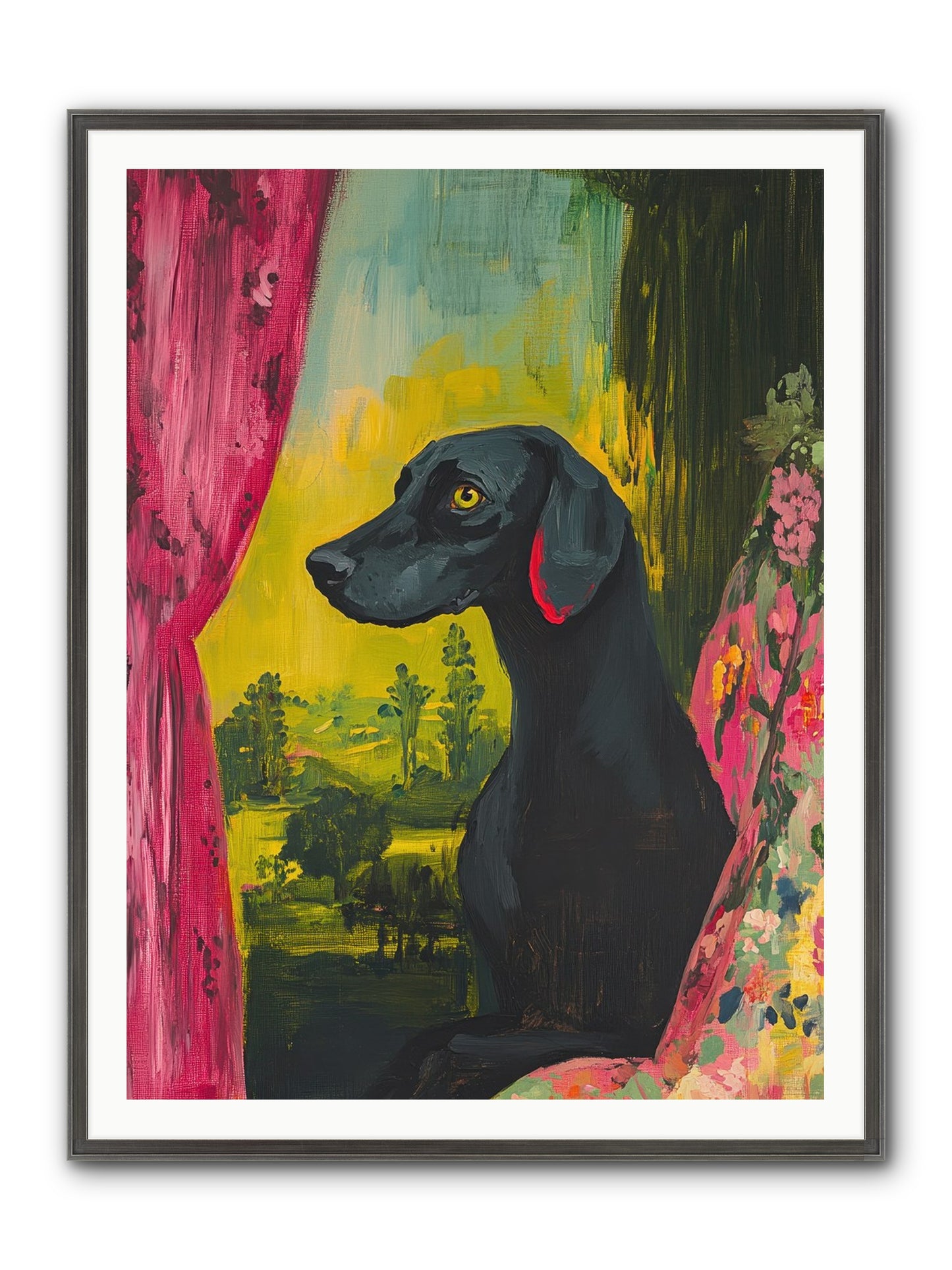 Shadow At Daybreak Framed Print - Slimwoods Black/Silver 36x48