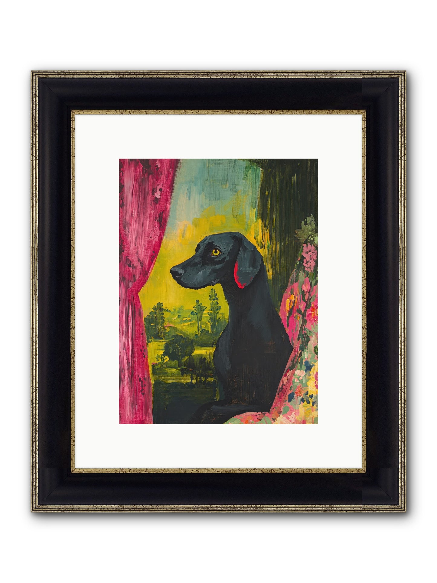 Shadow At Daybreak Framed Print - Black & Gold 9x12
