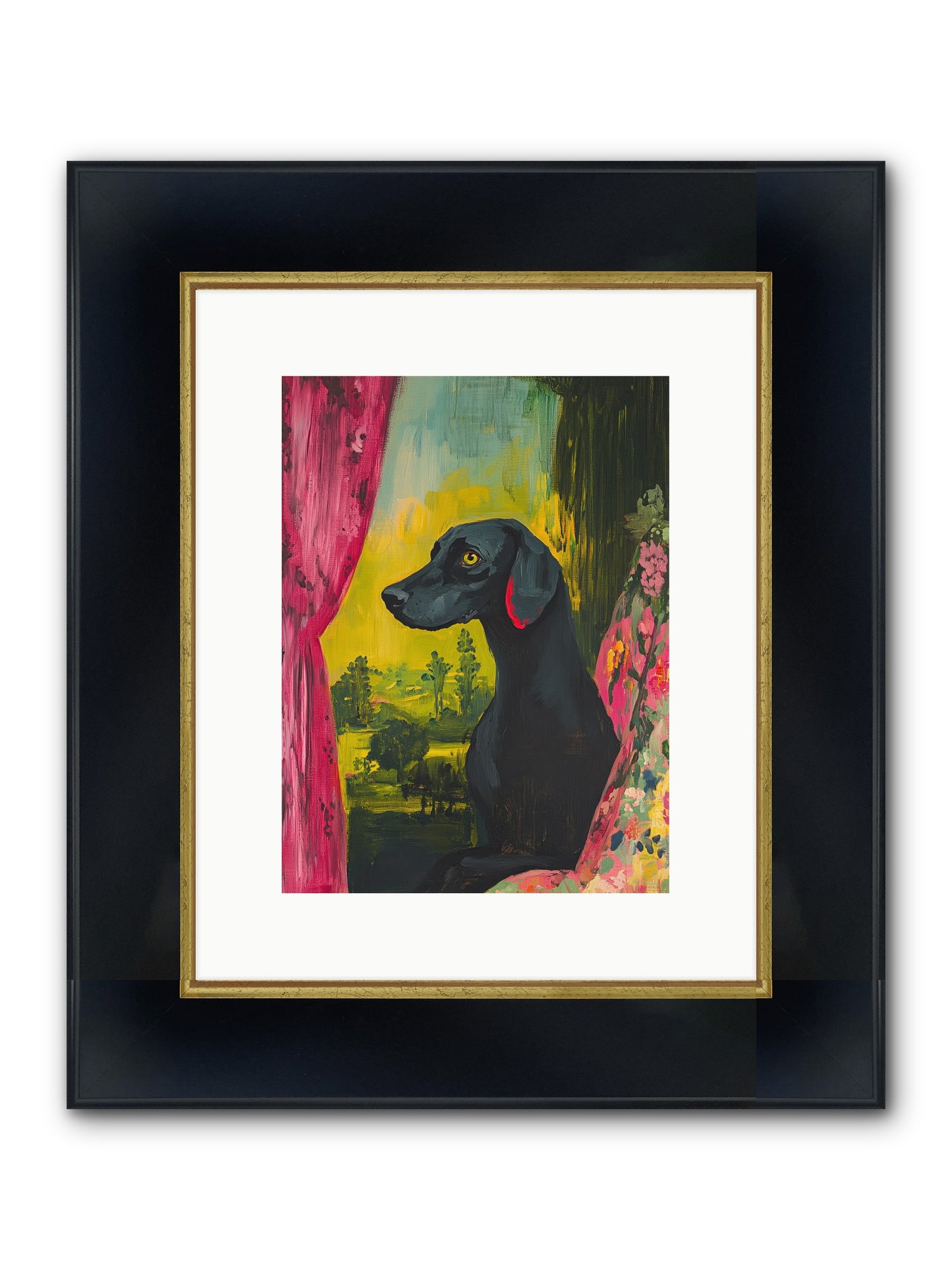 Shadow At Daybreak Framed Print - Wide Black w/Gold 9x12