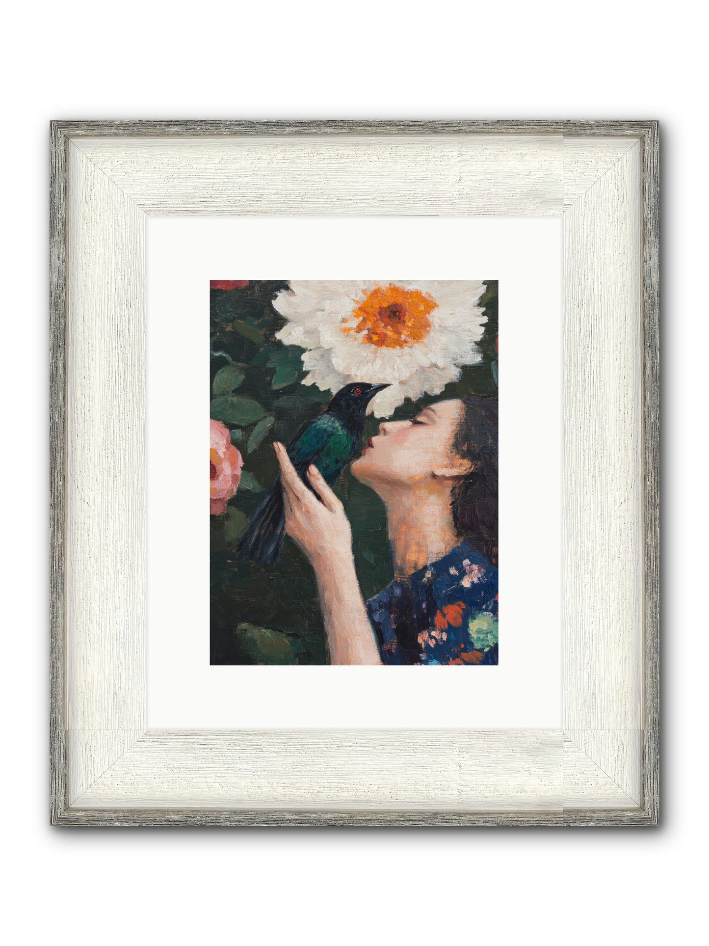 Shadow Brilliance Framed Print - Driftwood White 9x12
