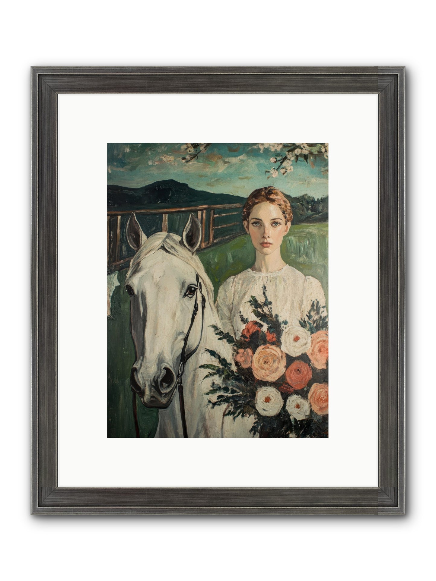 Shadow Dancer Framed Print - Slimwoods Black/Silver 9x12