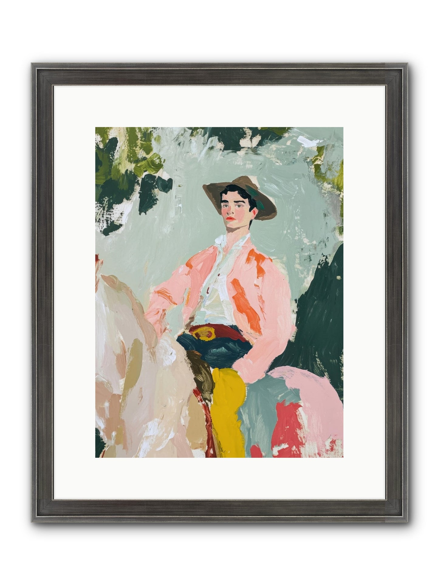 Shadow Rider Framed Print - Slimwoods Black/Silver 12x16