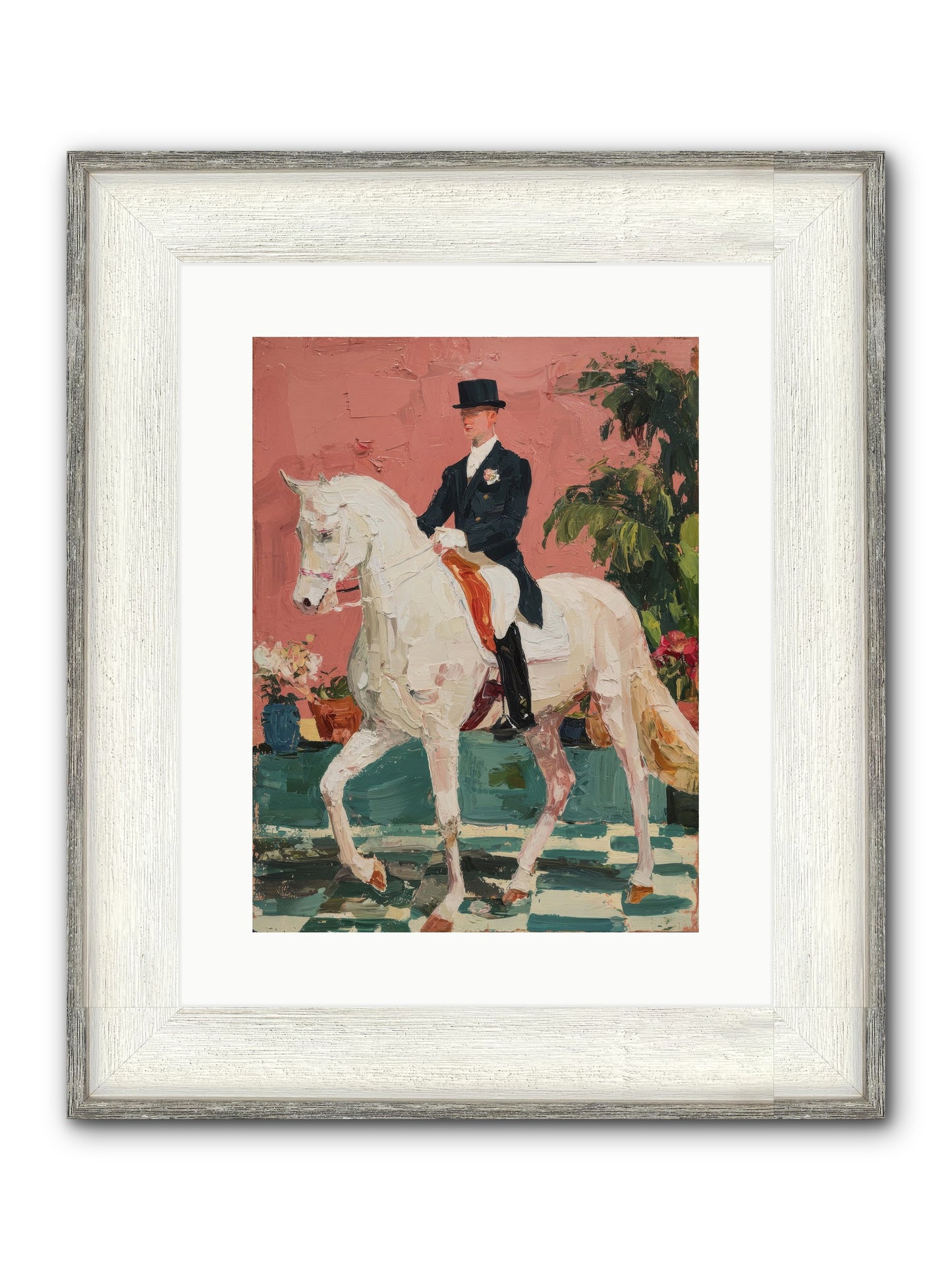 Shadows & Trust Framed Print - Driftwood White 12x16