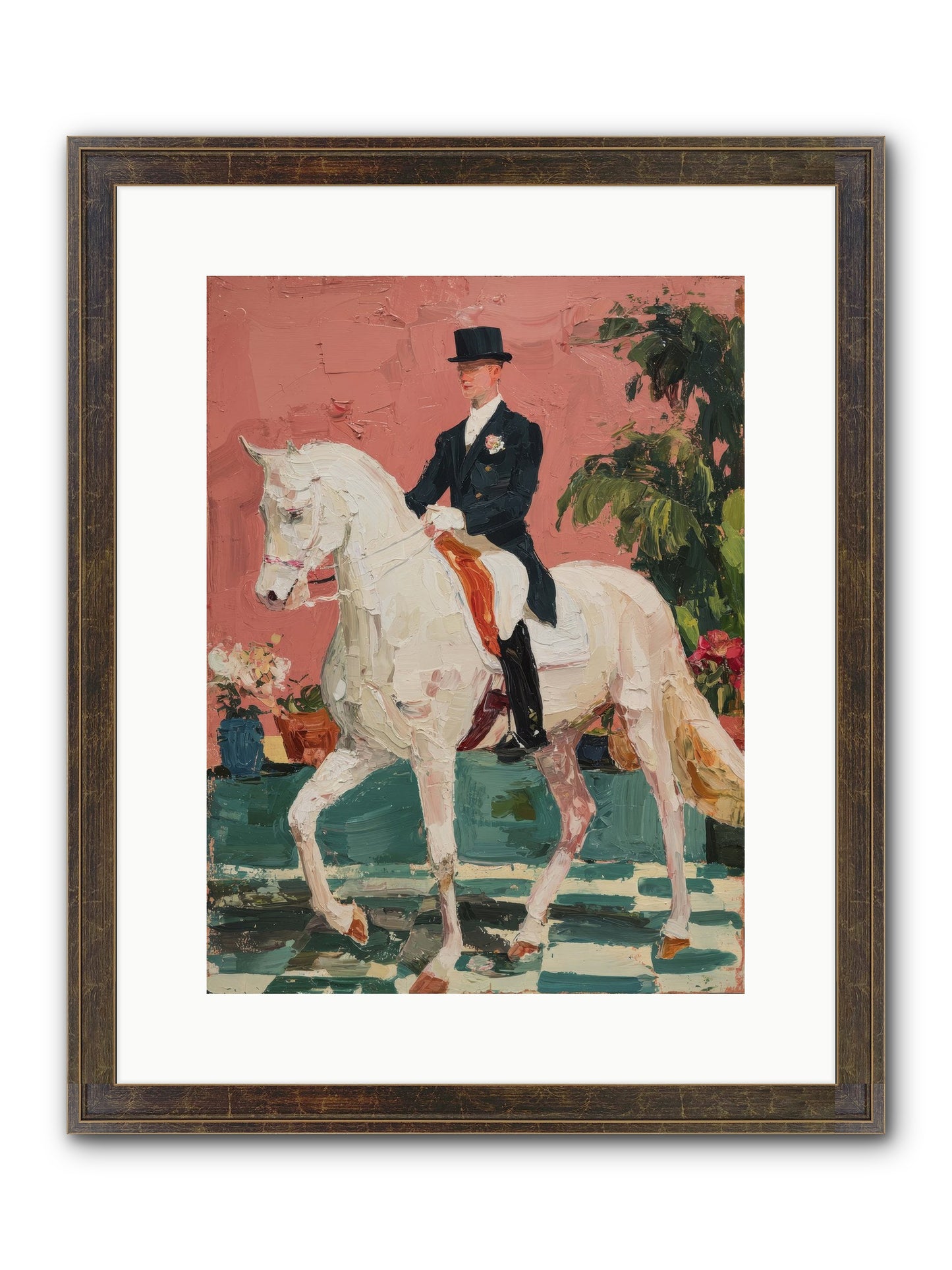 Shadows & Trust Framed Print - Slimwoods Black/Gold 12x16