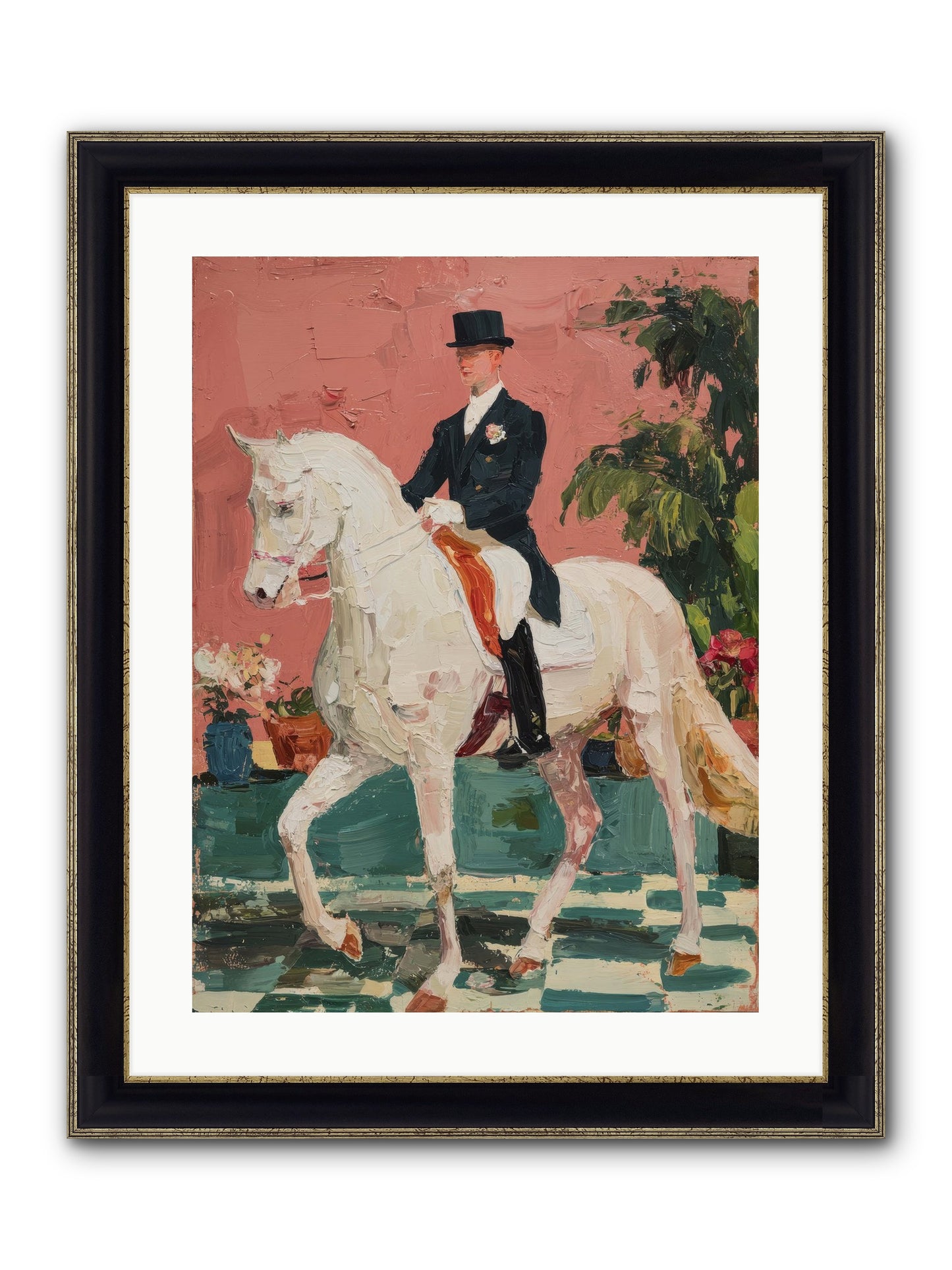 Shadows & Trust Framed Print - Black & Gold 18x24